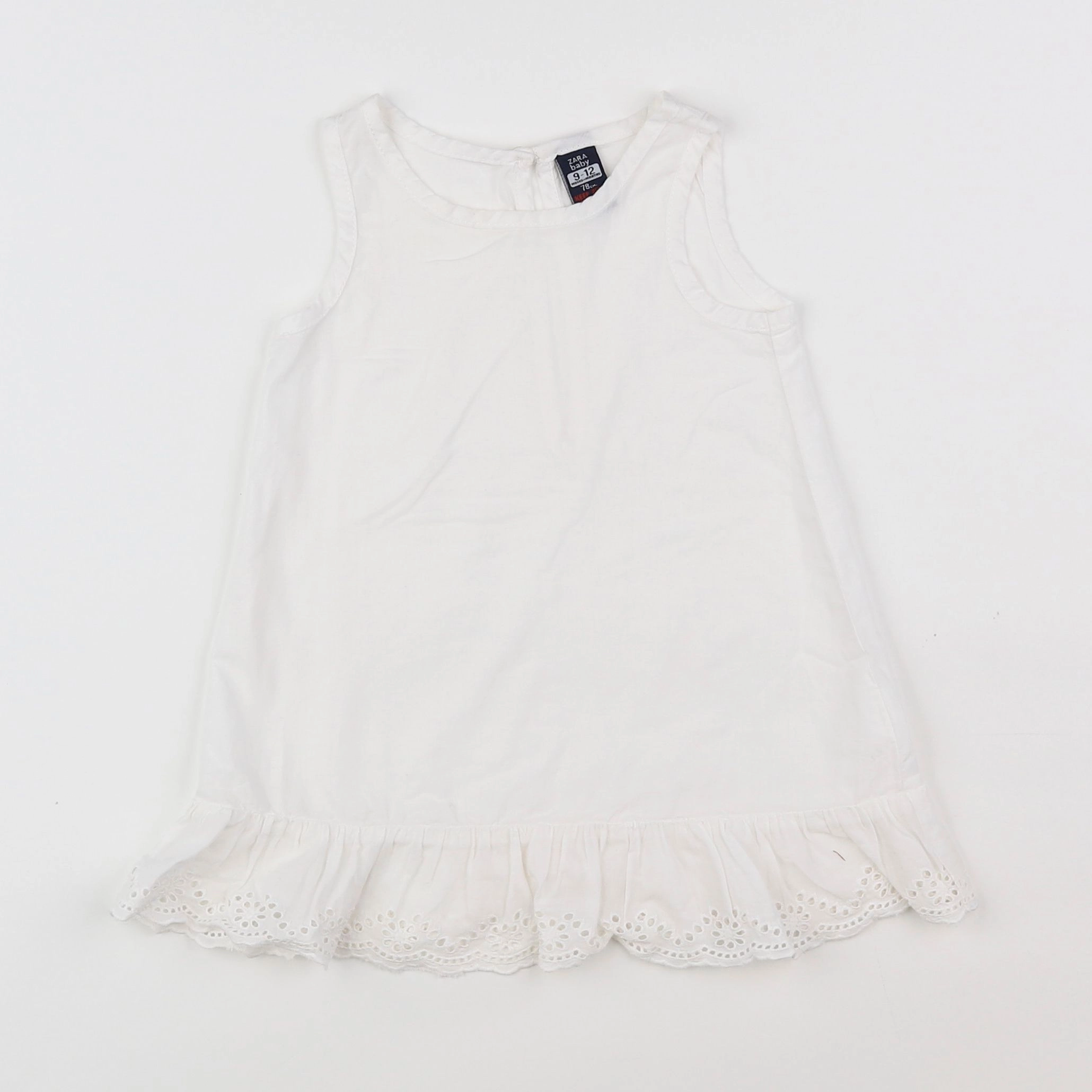 Zara - robe blanc - 9/12 mois