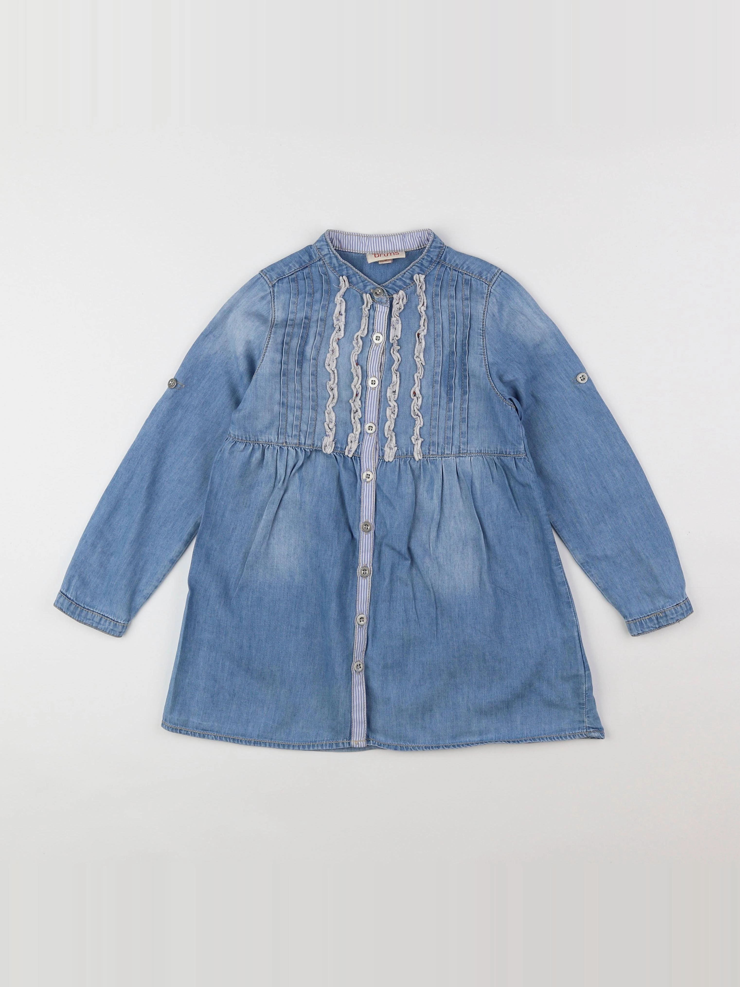 Brums - robe blanc, bleu - 5 ans