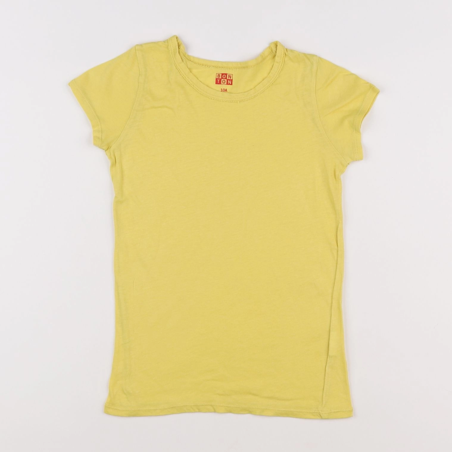 Bonton - tee-shirt jaune - 10 ans