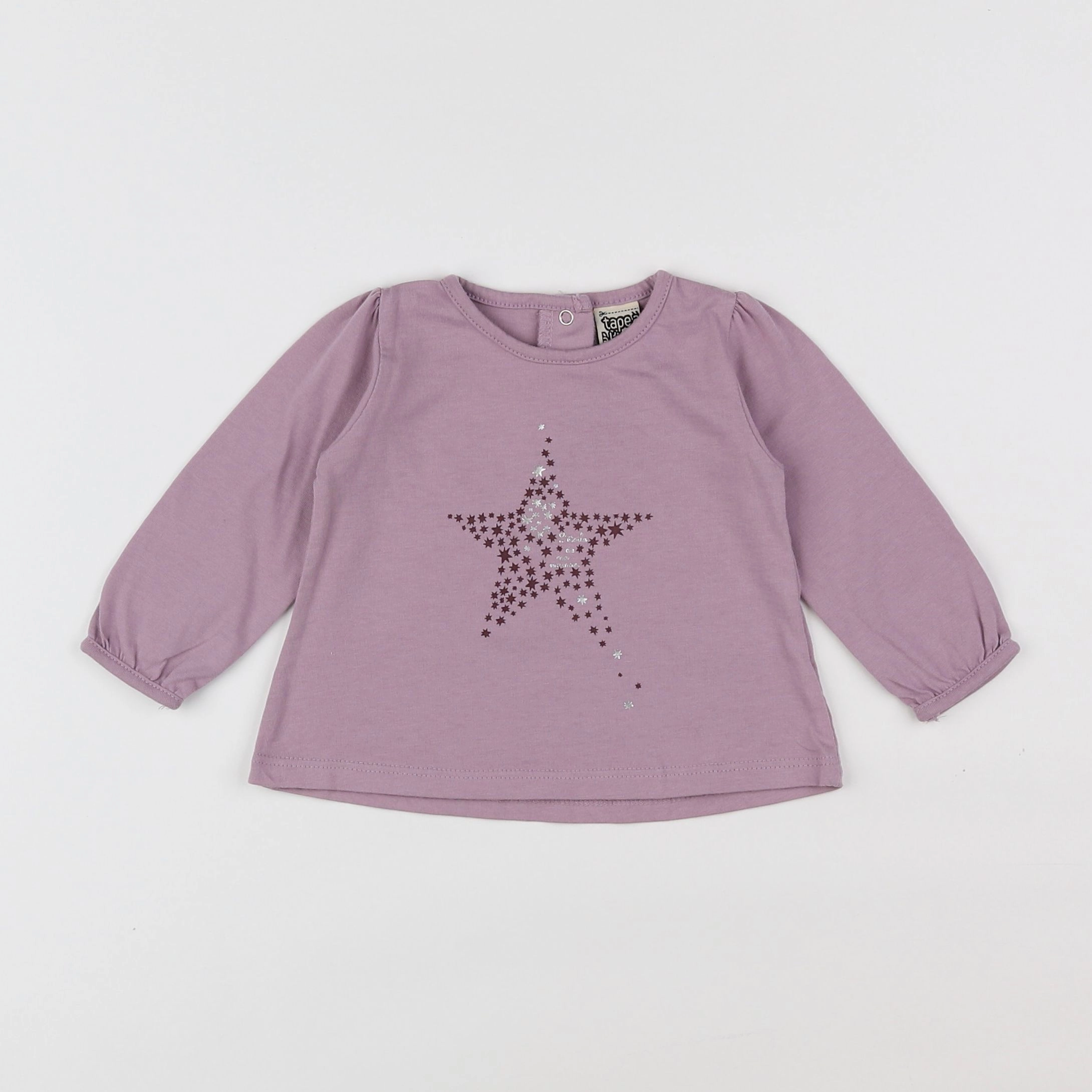 Tape à l'oeil - tee-shirt violet - 6 mois