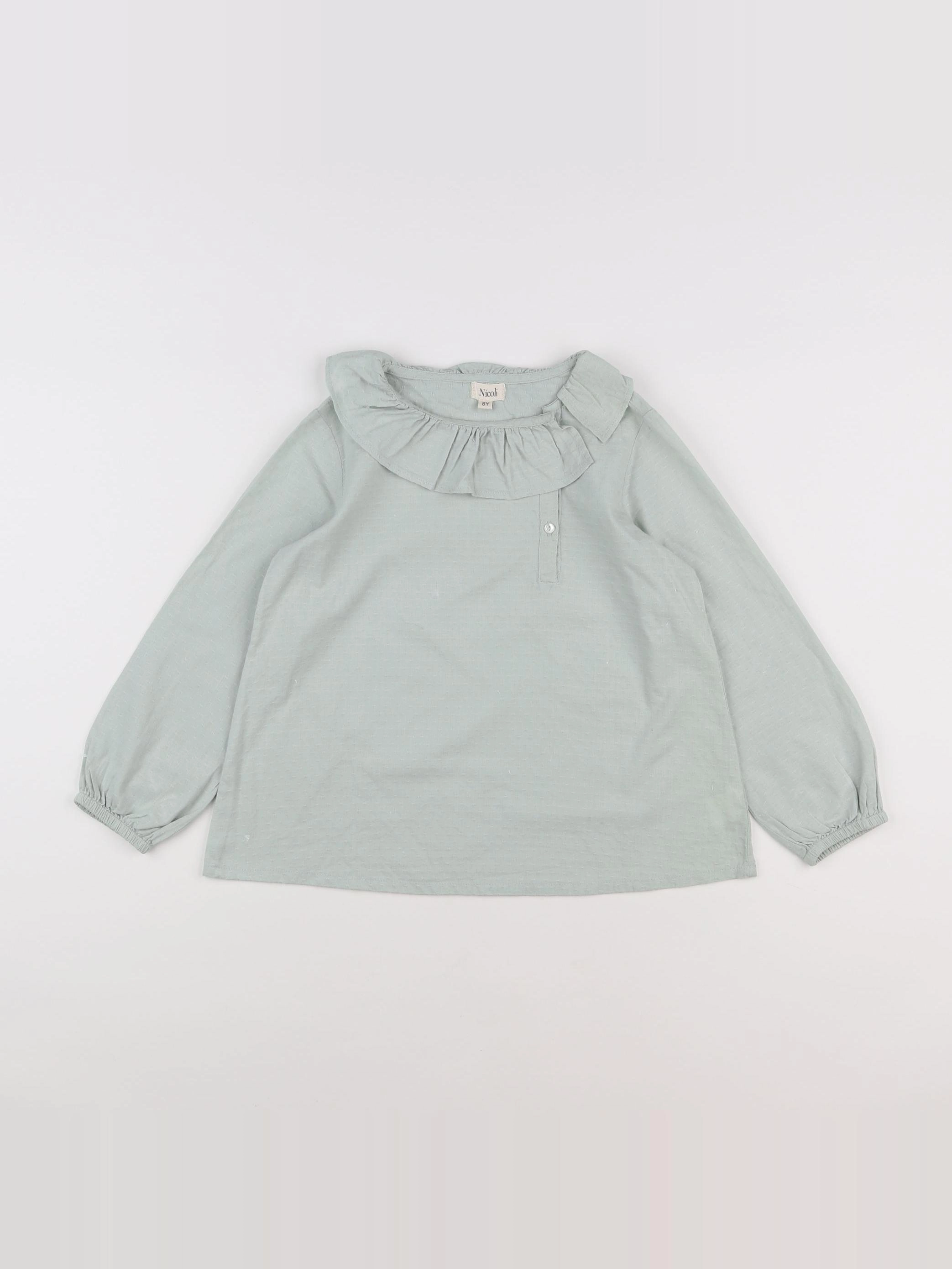 Nicoli - blouse vert - 6 ans
