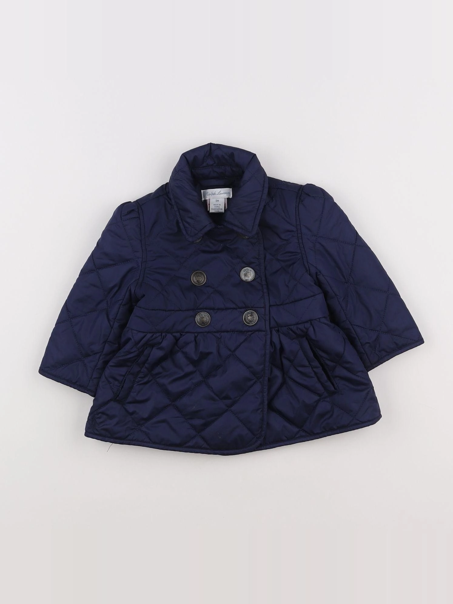 Ralph Lauren - doudoune bleu - 9 mois