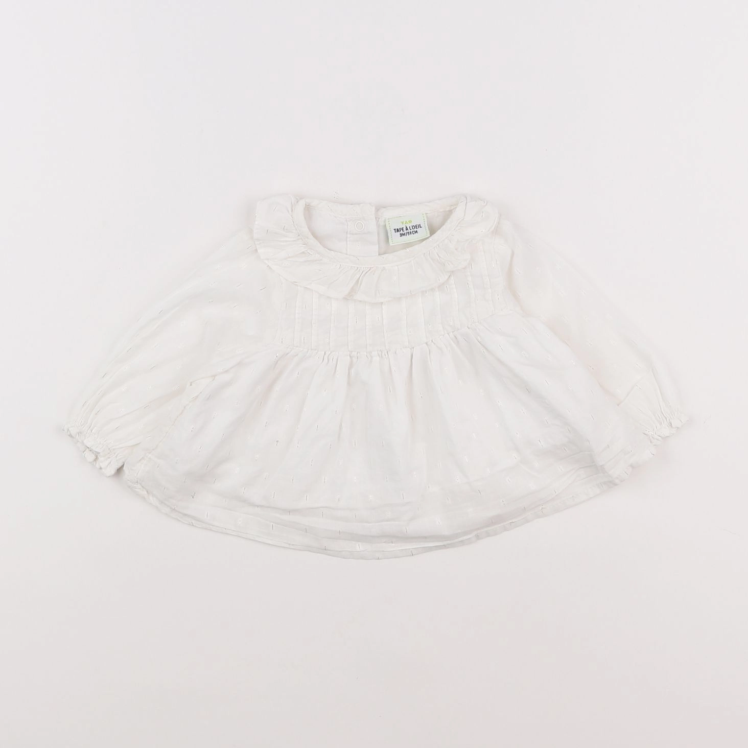 Tape à l'oeil - blouse blanc, or - 3 mois