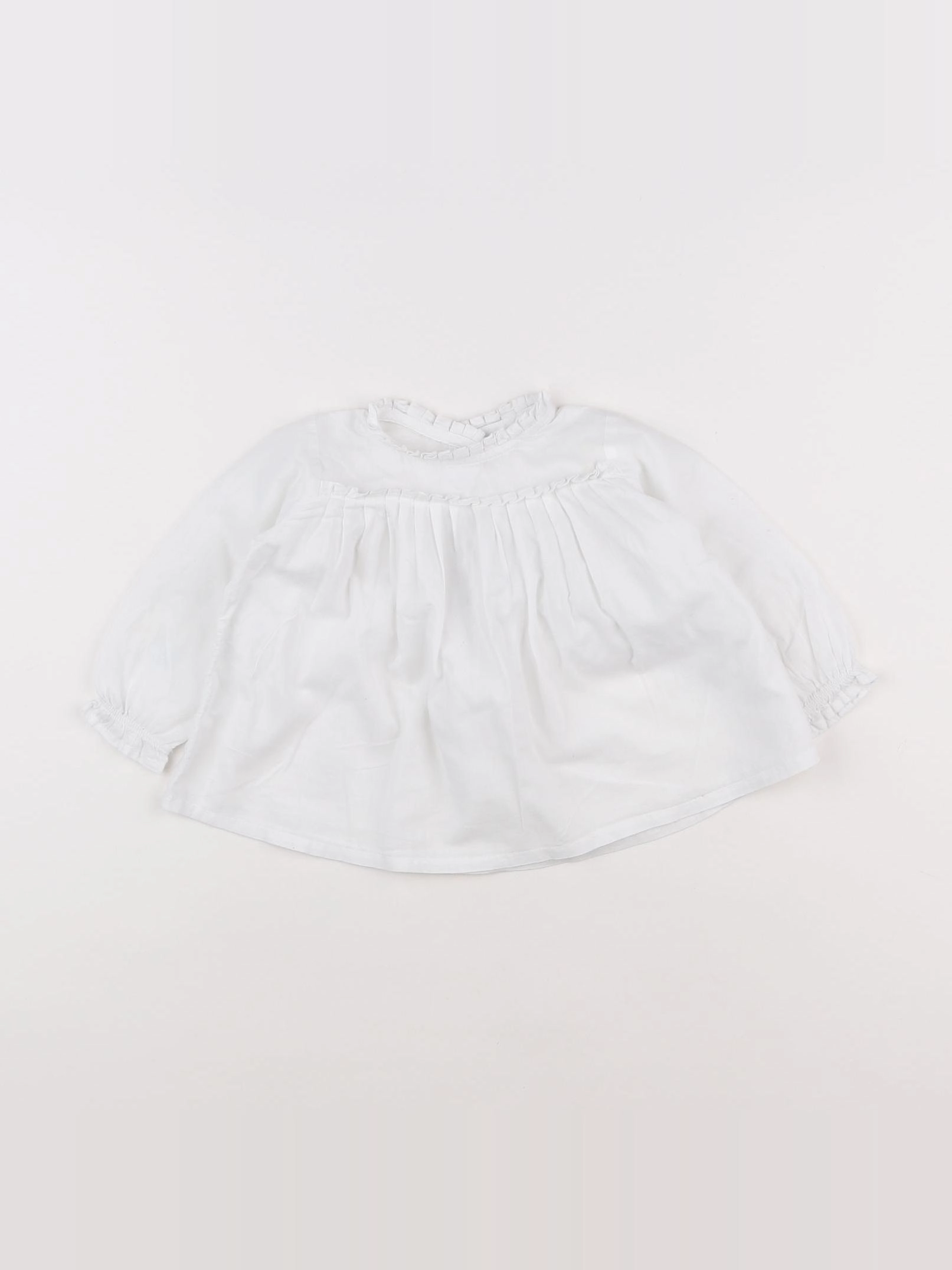 Boutchou - blouse blanc - 9 mois
