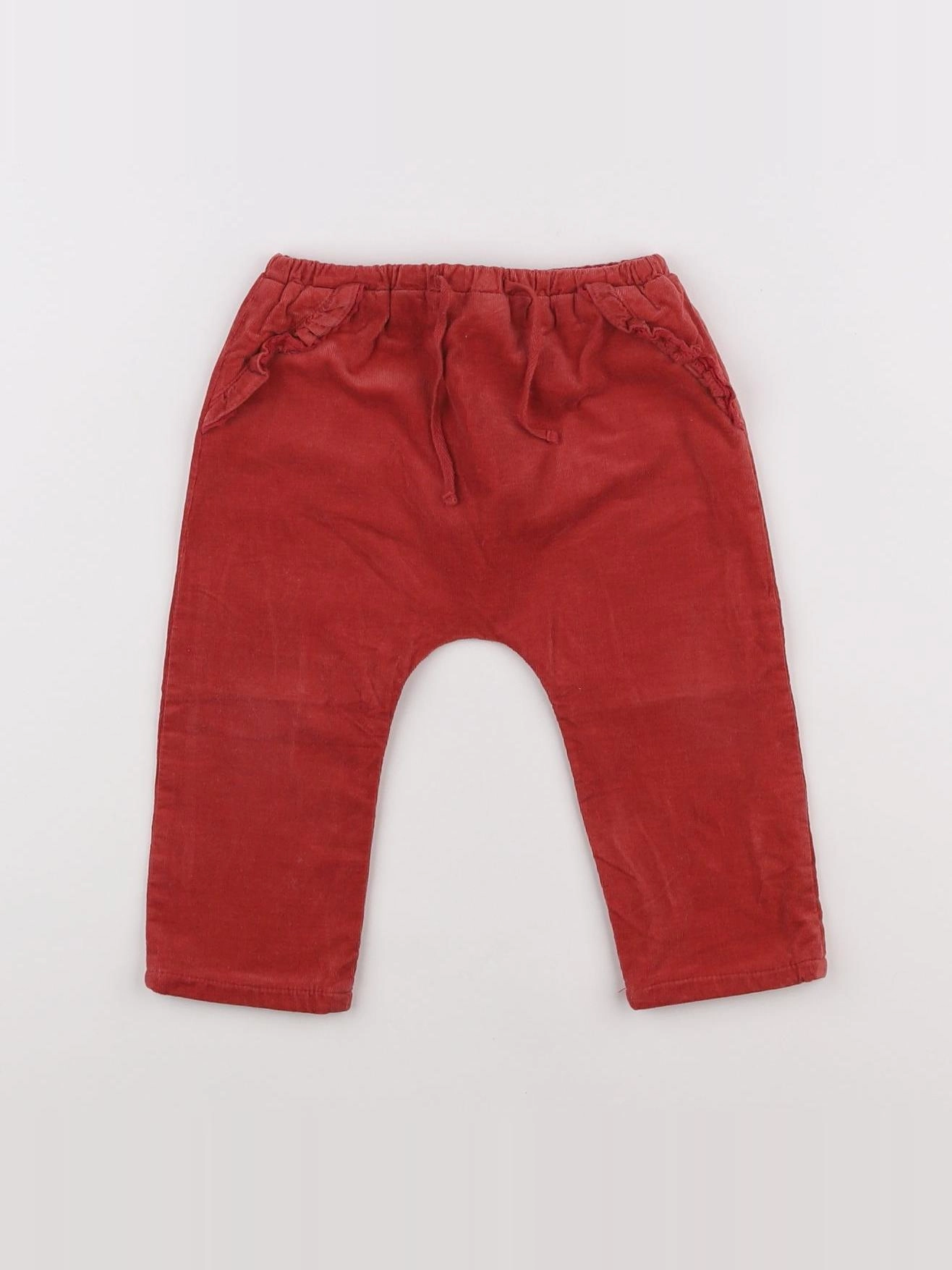Boutchou - pantalon rouge - 12 mois