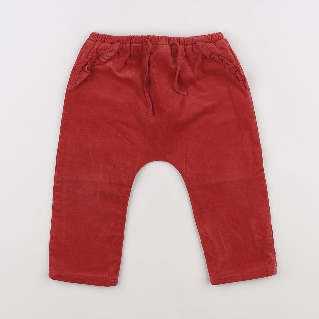 Boutchou - pantalon rouge - 12 mois