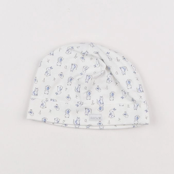 Absorba - bonnet blanc, bleu - 6 mois