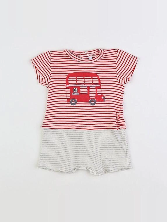Absorba - combinaison blanc, rouge - 3 mois