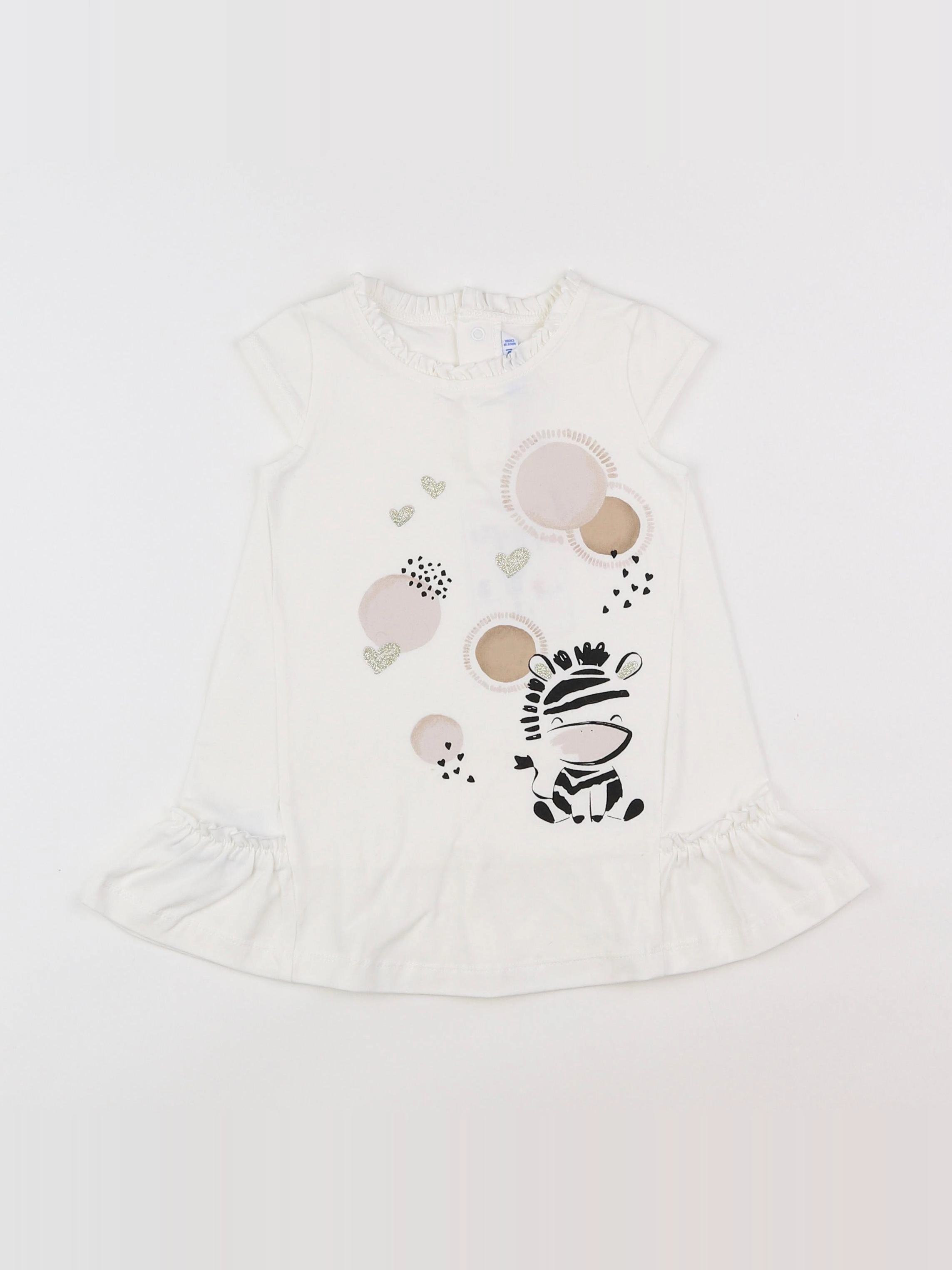 Mayoral - robe blanc - 12 mois