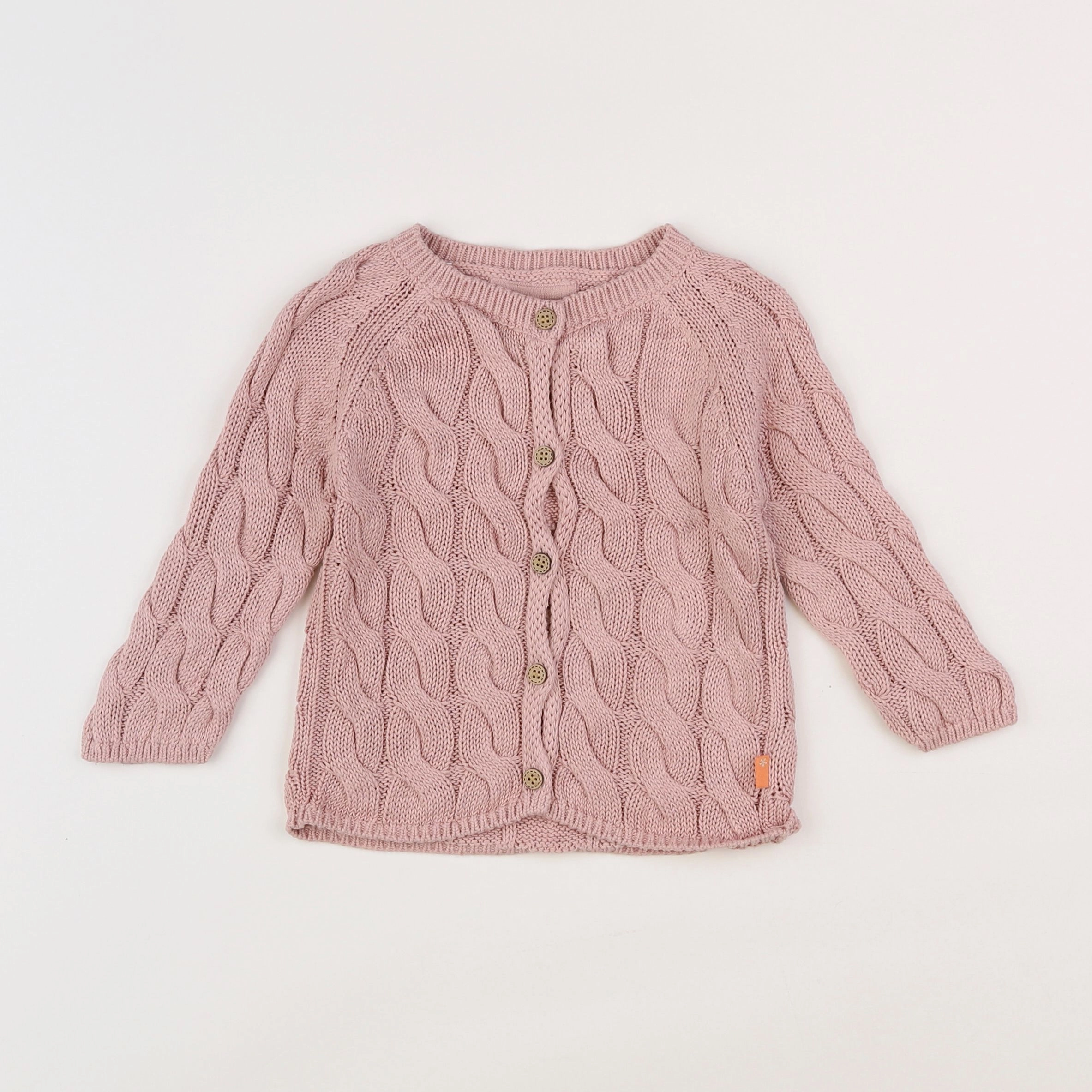 Bess - gilet rose - 12 mois