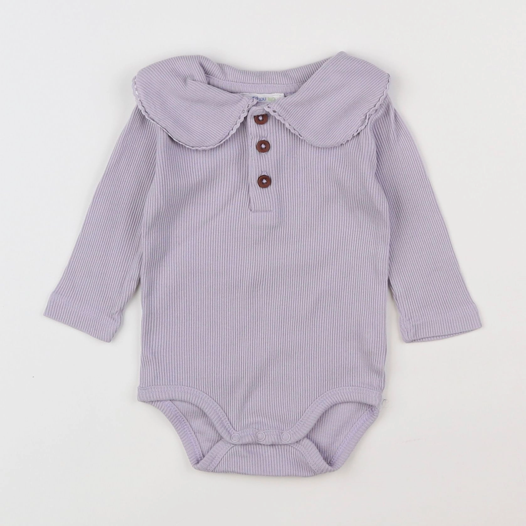 Boutchou - body à col violet - 3 mois