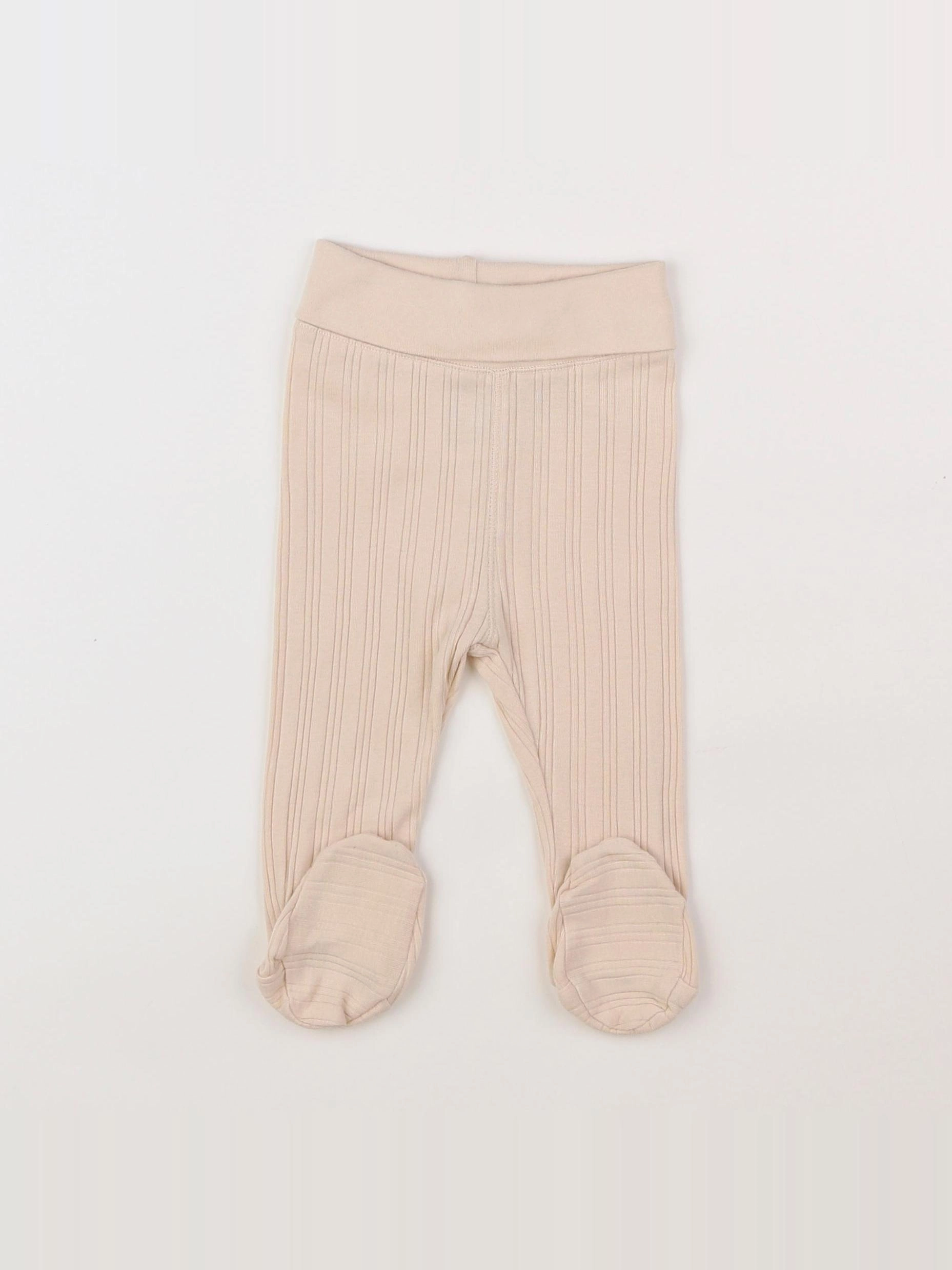 H&M - legging beige - 3 mois