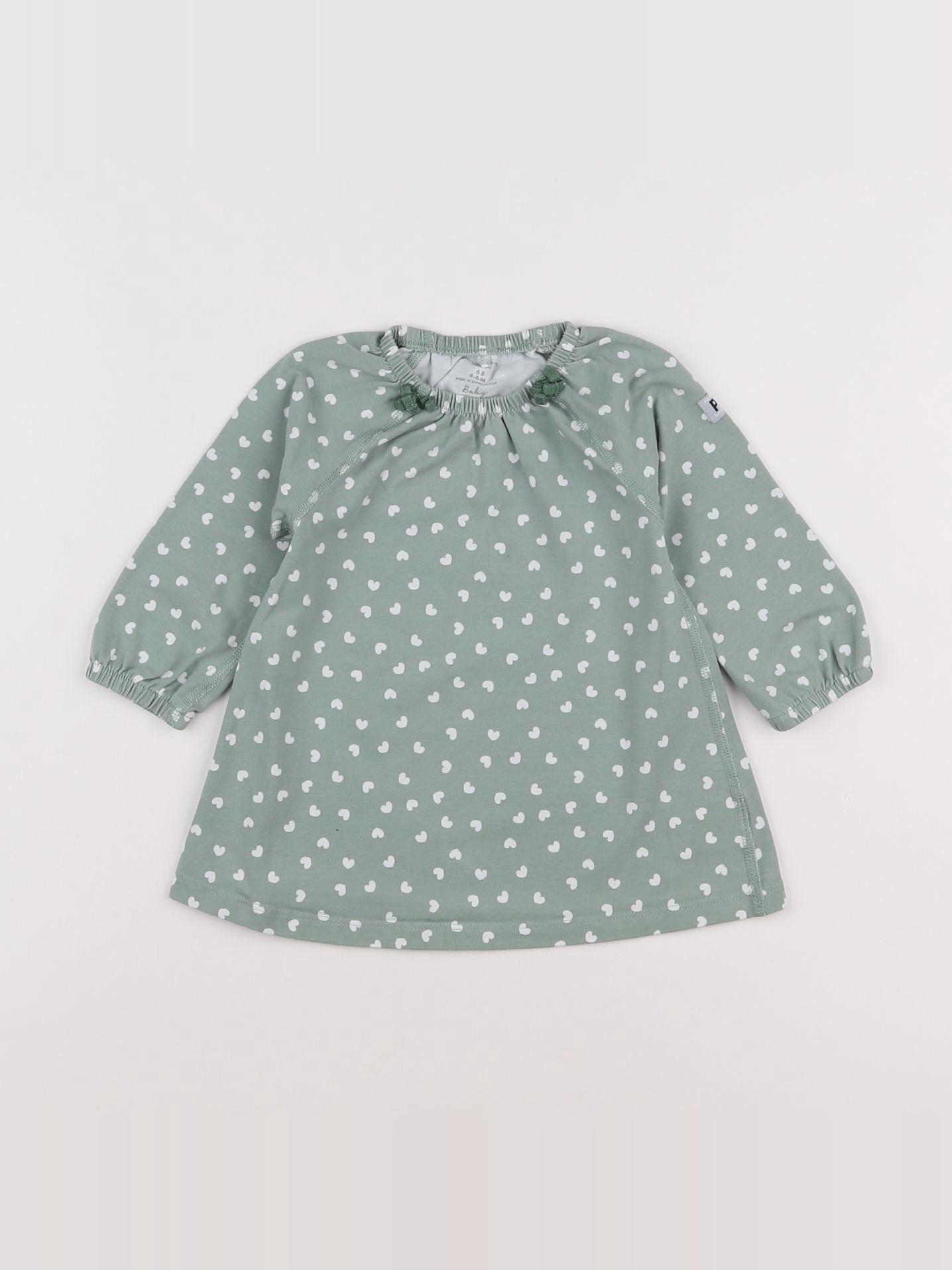 Polarn O. Pyret - robe vert - 3/6 mois