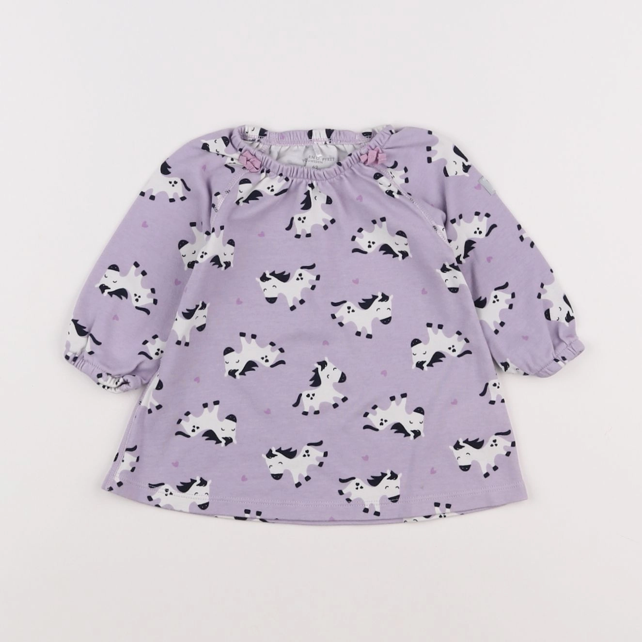 Polarn O. Pyret - robe violet - 2/4 mois