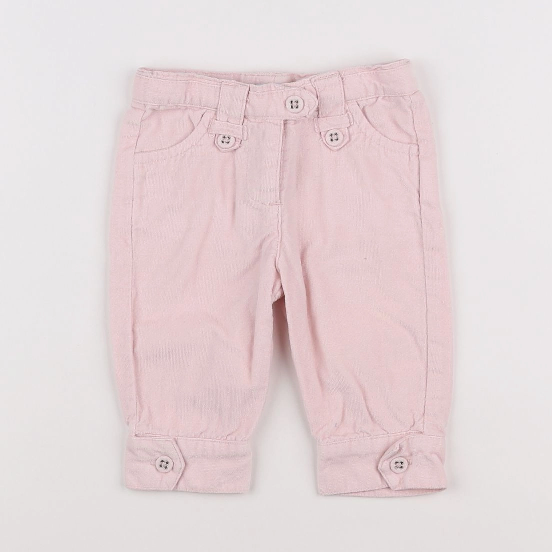 Vertbaudet - pantalon rose - 6 mois