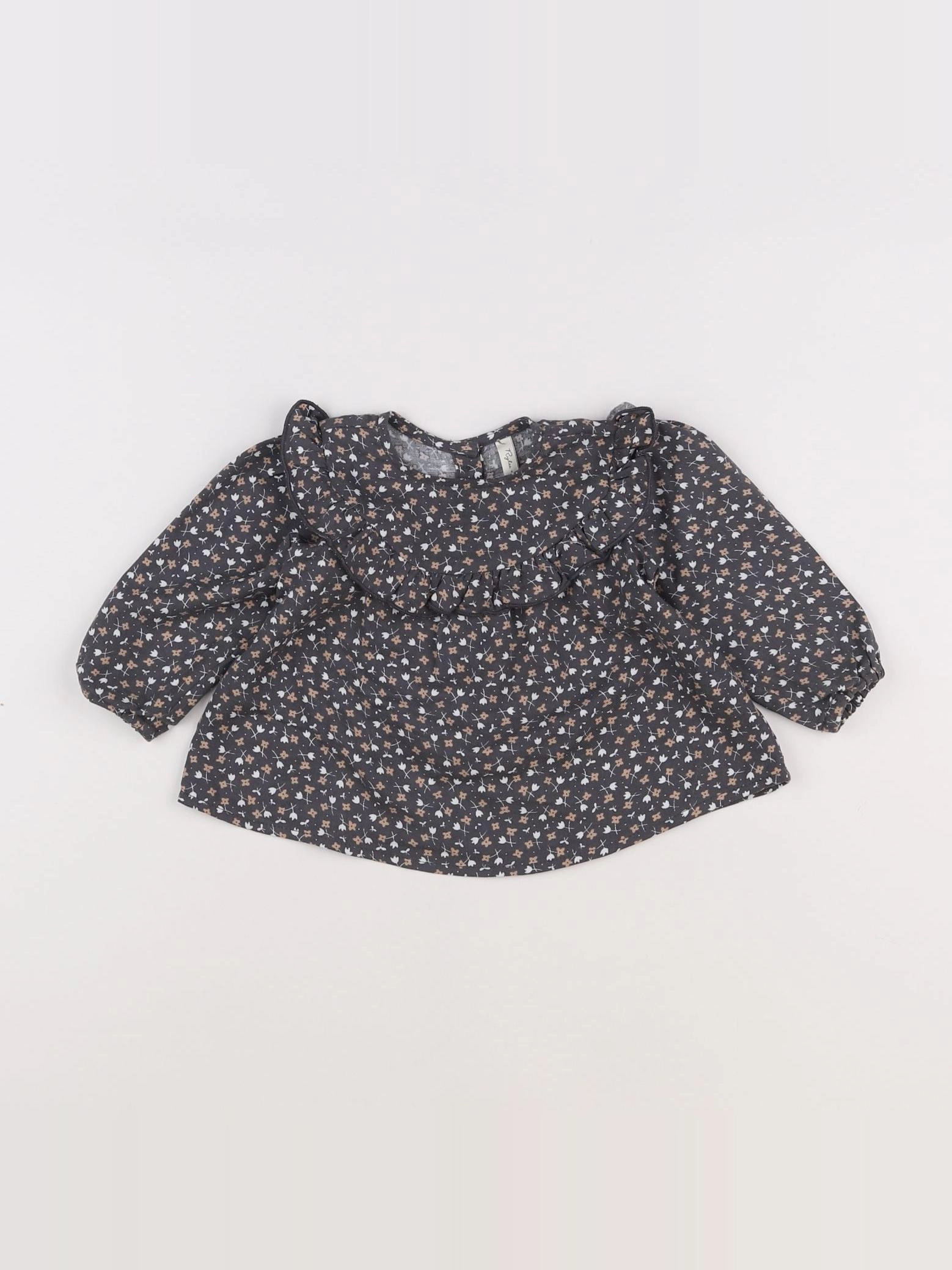 Rylee + Cru - blouse gris - 3/6 mois