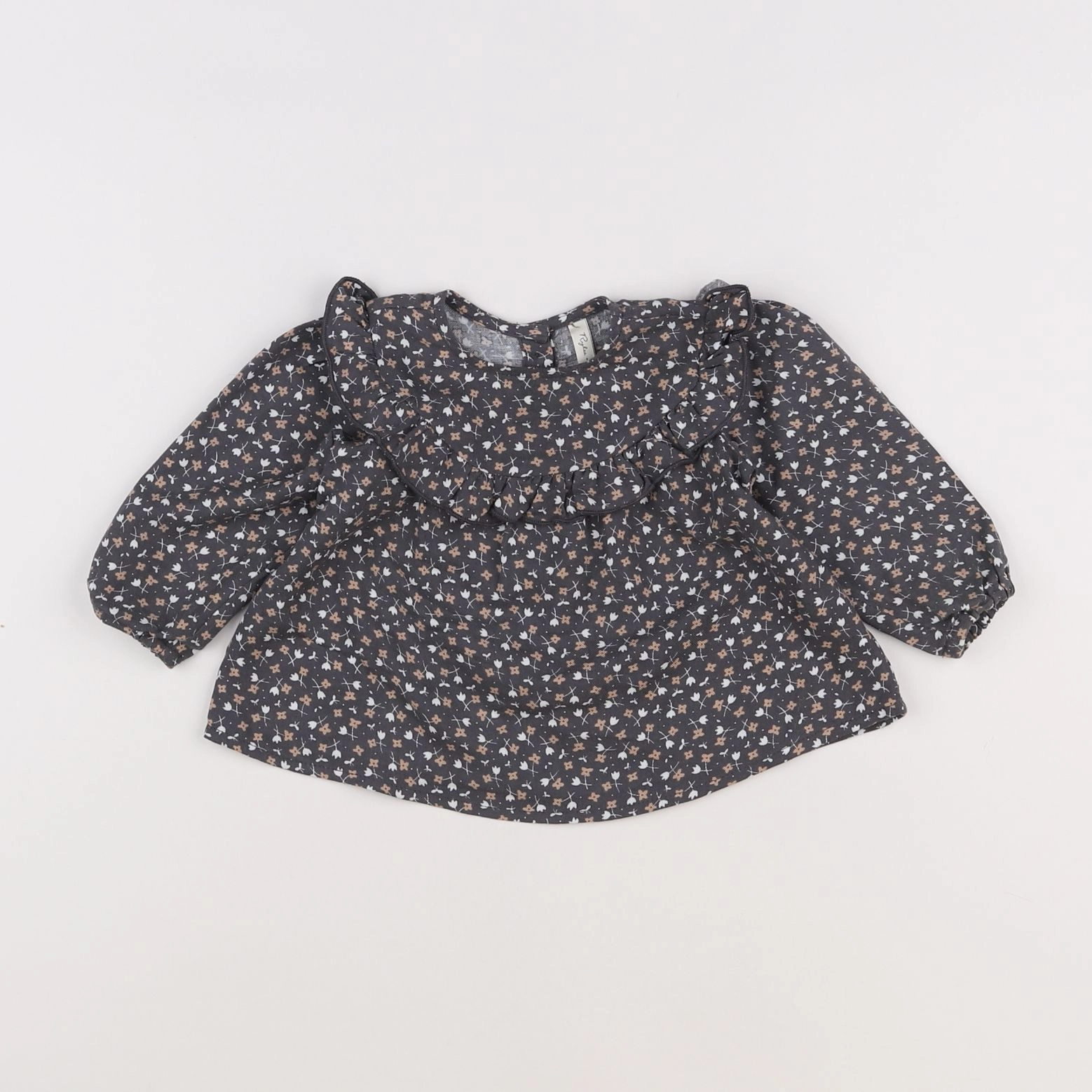 Rylee + Cru - blouse gris - 3/6 mois