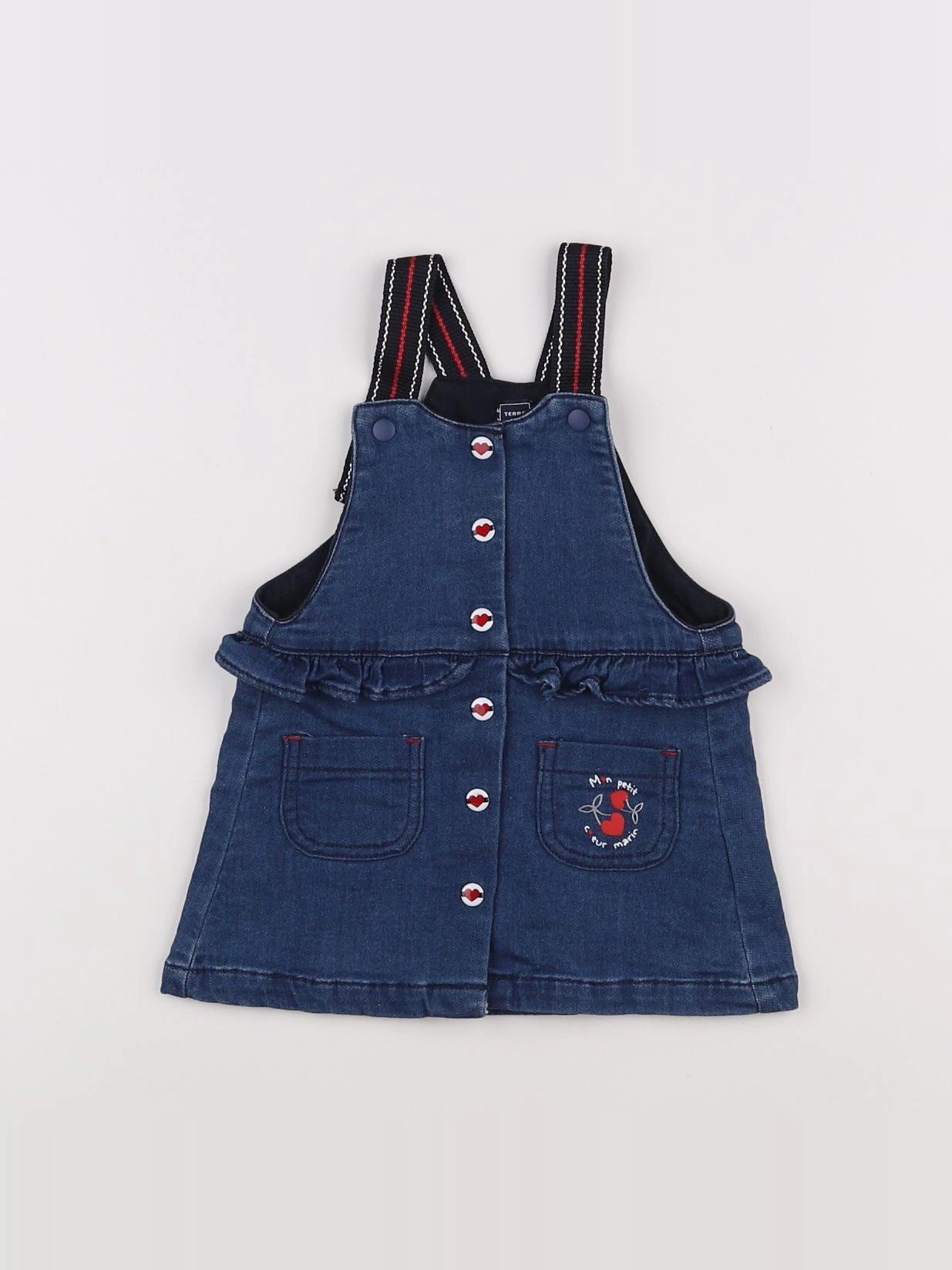 Terre de marins - robe bleu - 6 mois