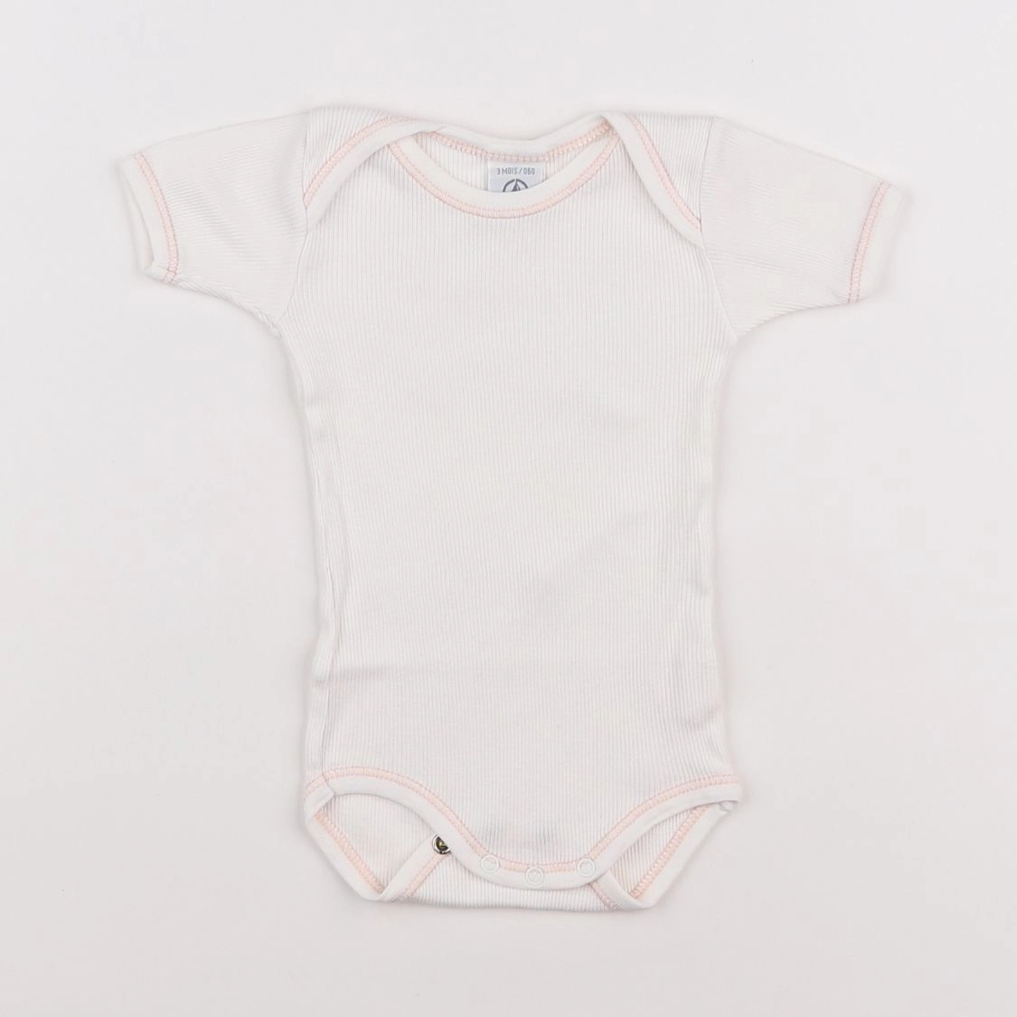 Petit Bateau - body blanc - 3 mois