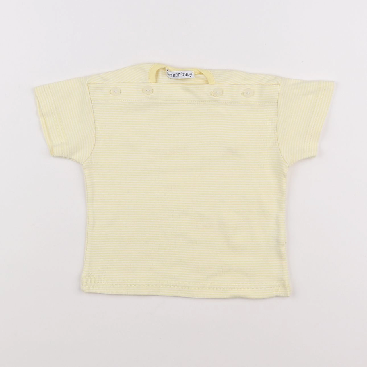 Armor Lux - tee-shirt jaune, blanc - 3 mois