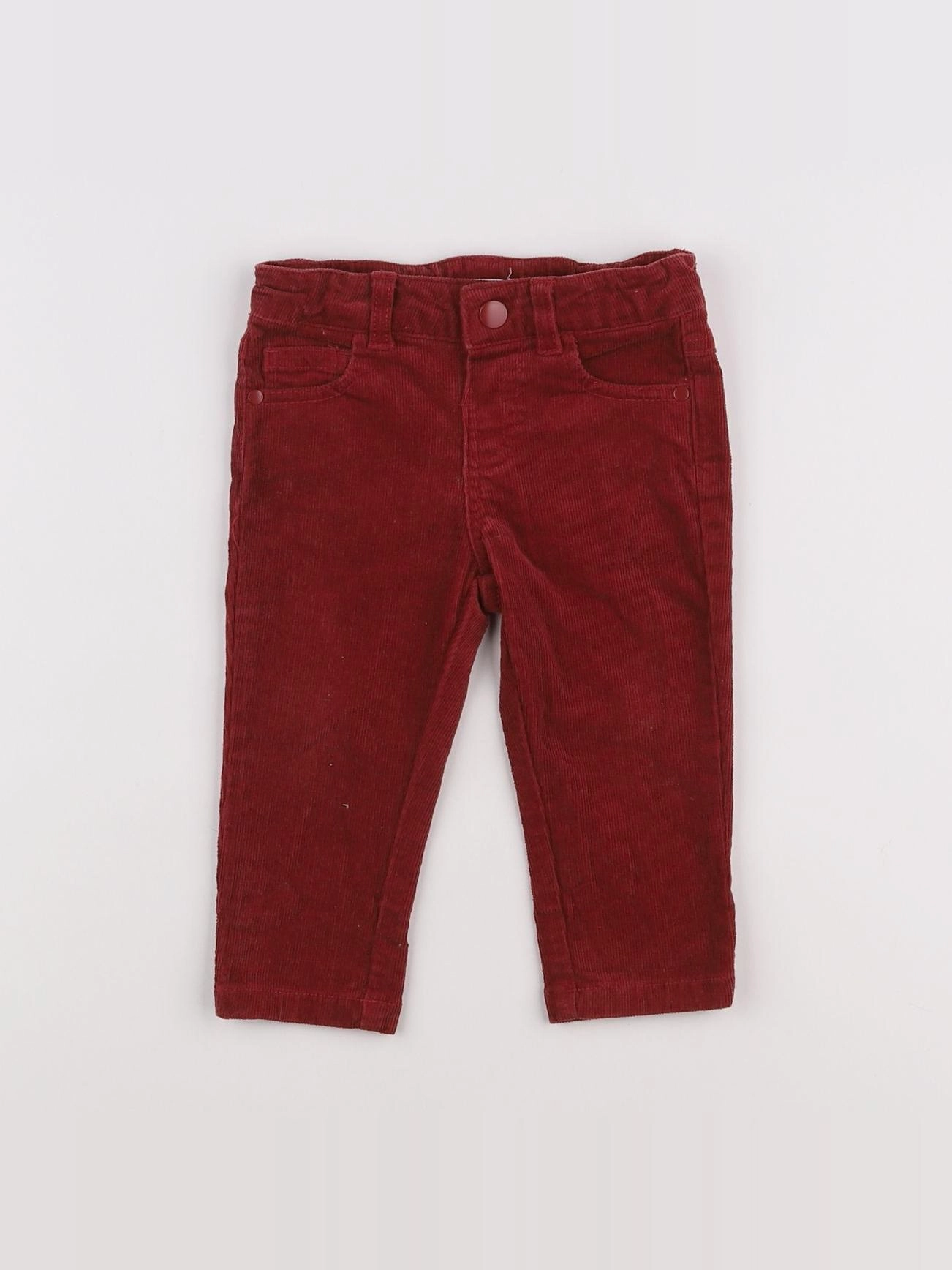 Boutchou - pantalon rouge - 9 mois