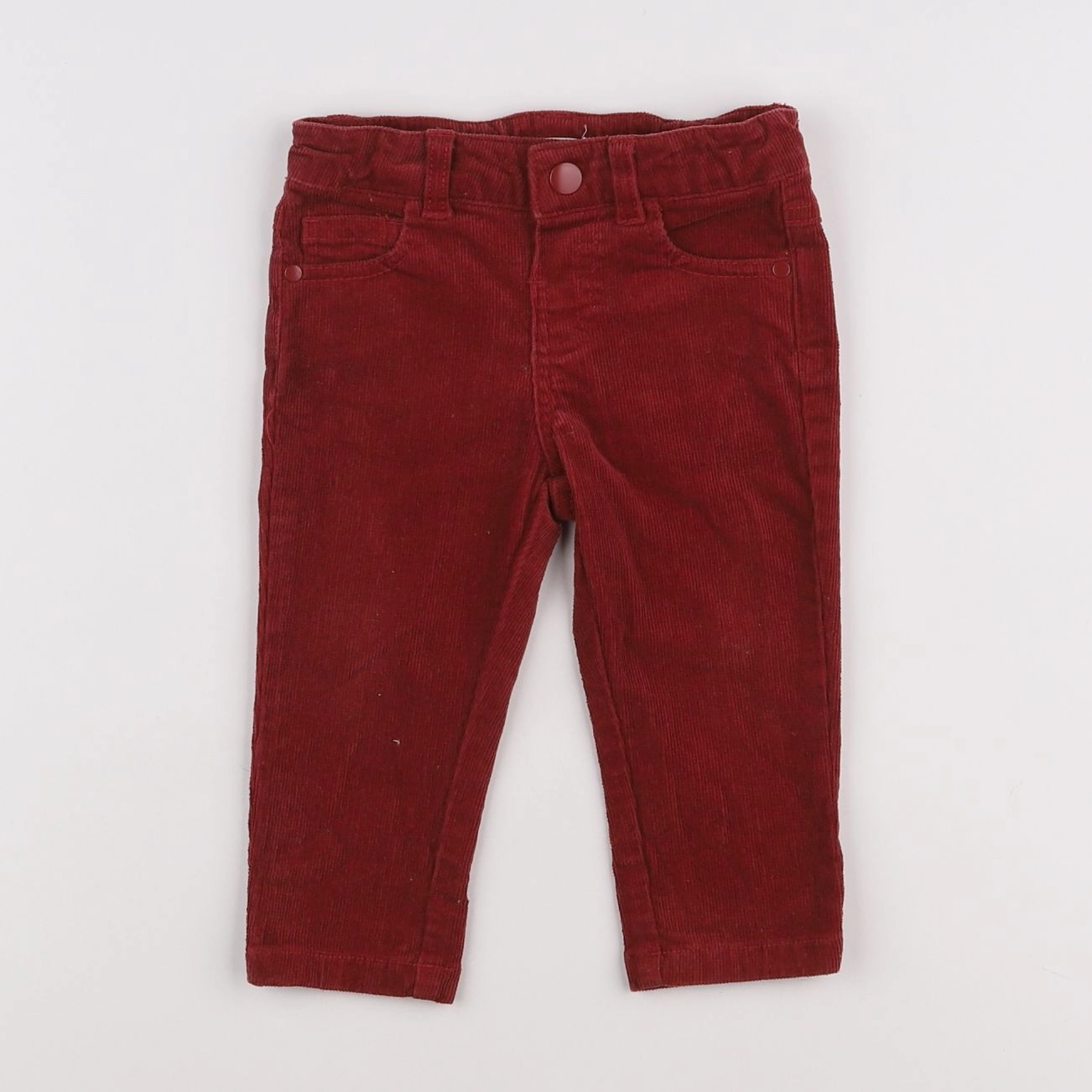 Boutchou - pantalon rouge - 9 mois