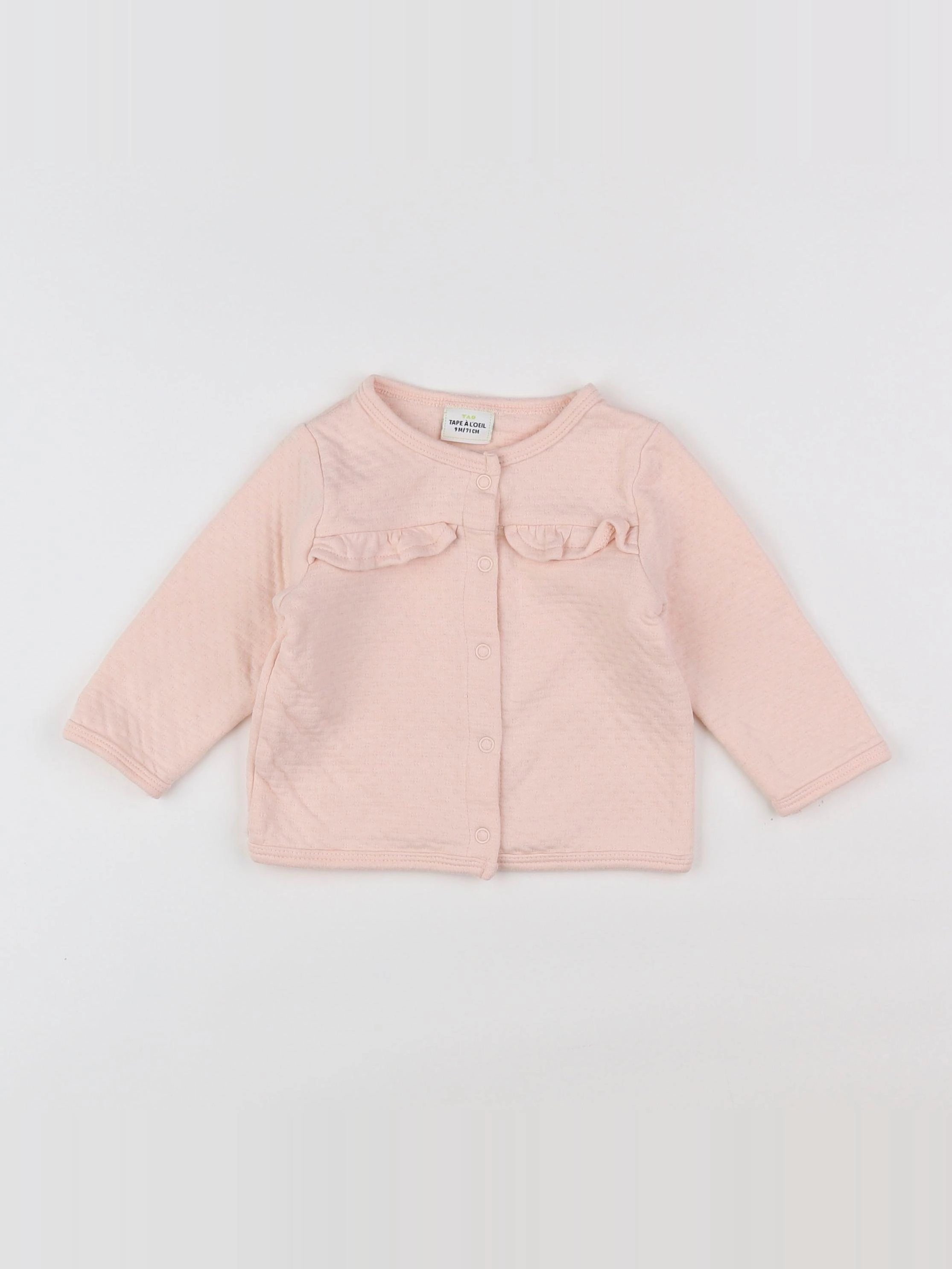 Tape à l'oeil - gilet rose - 9 mois