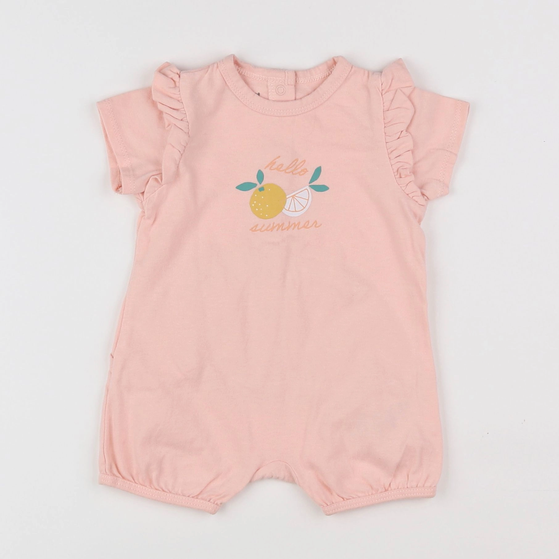 Vertbaudet - pyjama coton rose - 3 mois