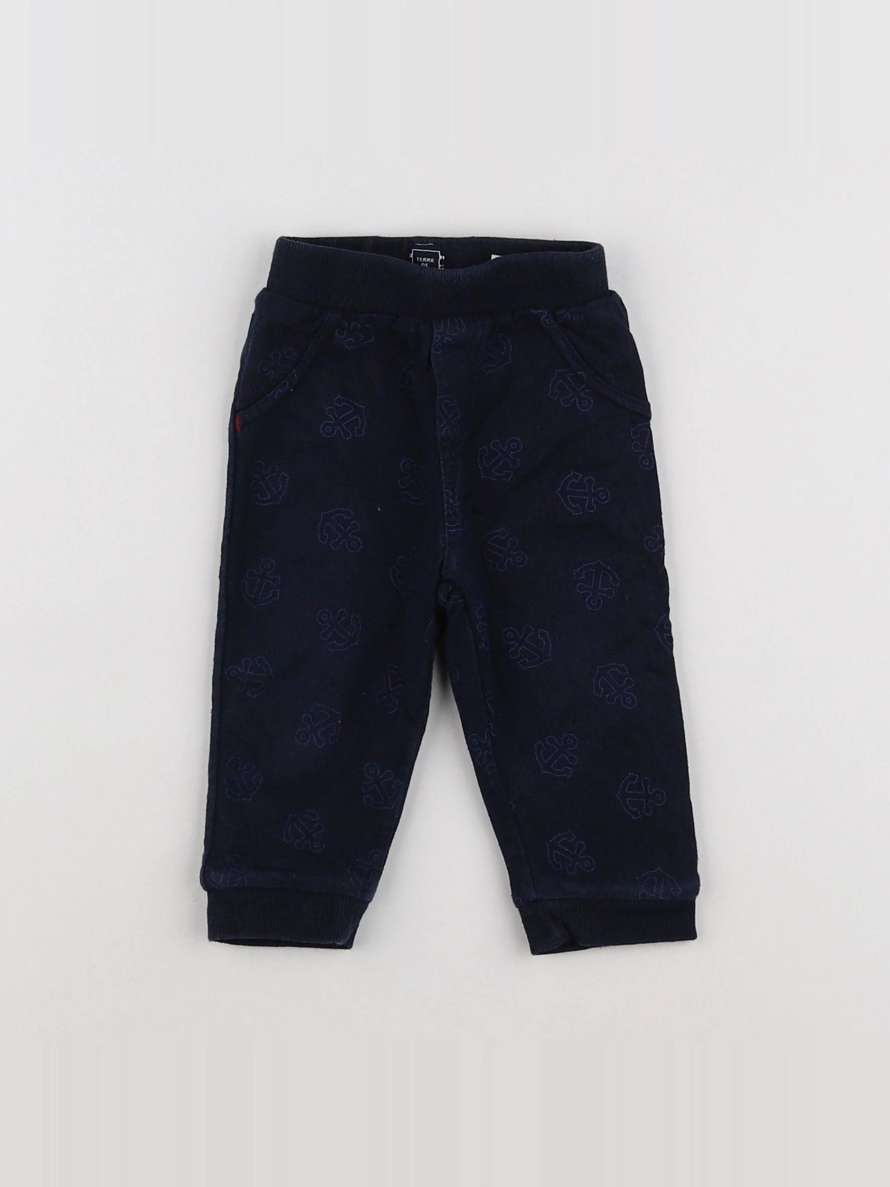 Terre de marins - jogging bleu, blanc - 6 mois