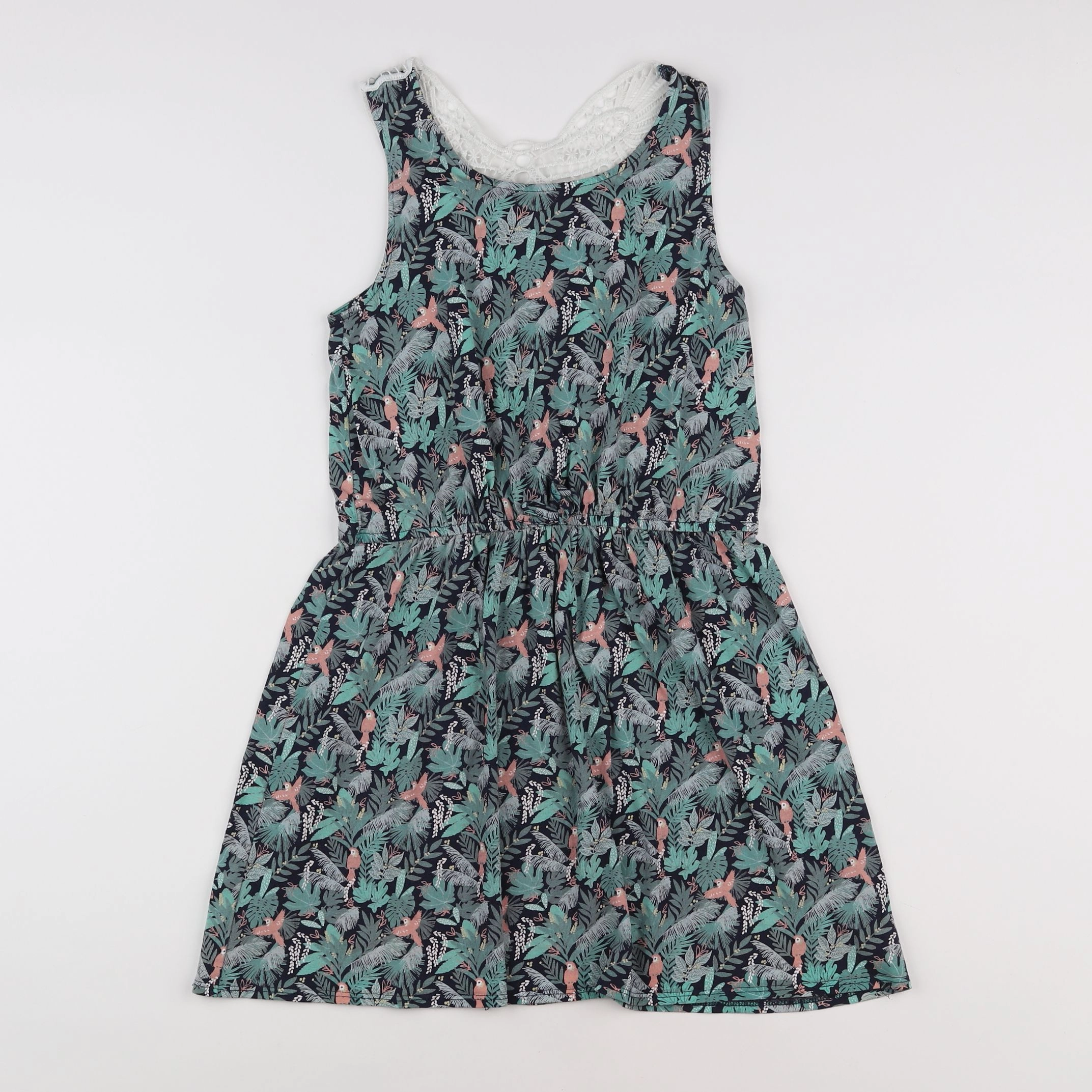 Vertbaudet - robe vert - 10 ans