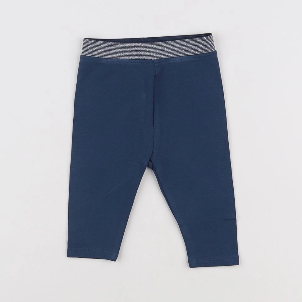 Vertbaudet - legging bleu - 3 mois