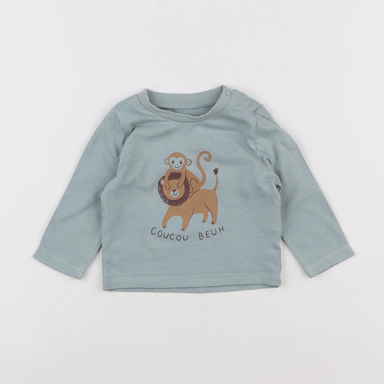 Vertbaudet - tee-shirt vert - 3 mois