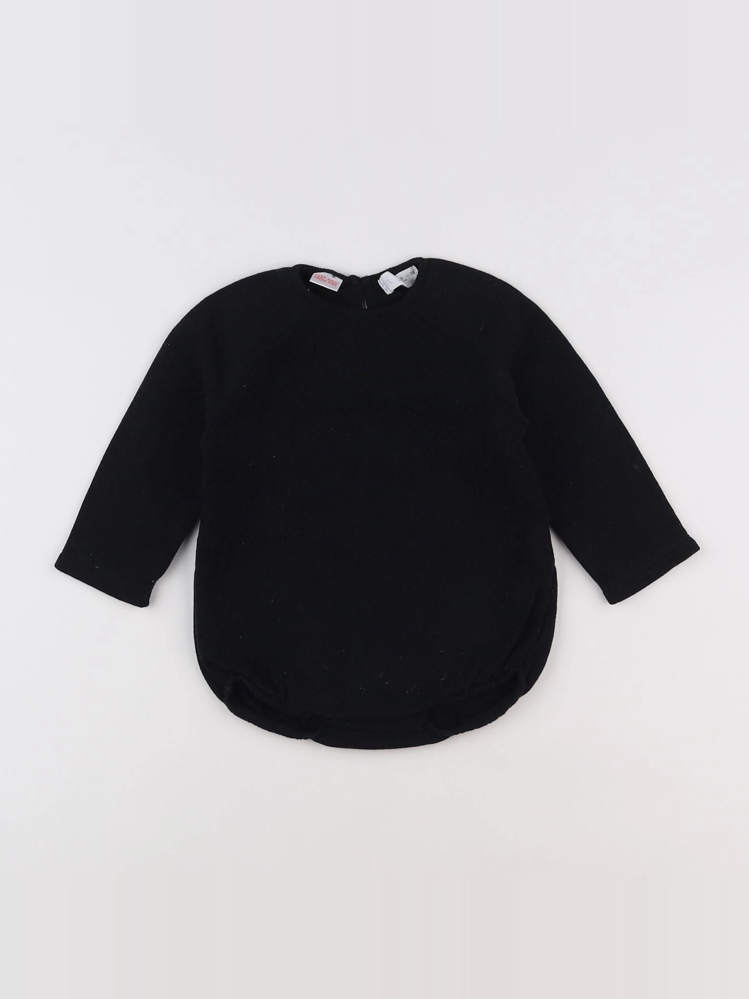 Zara - combinaison imprimé au dos noir - 6/9 mois