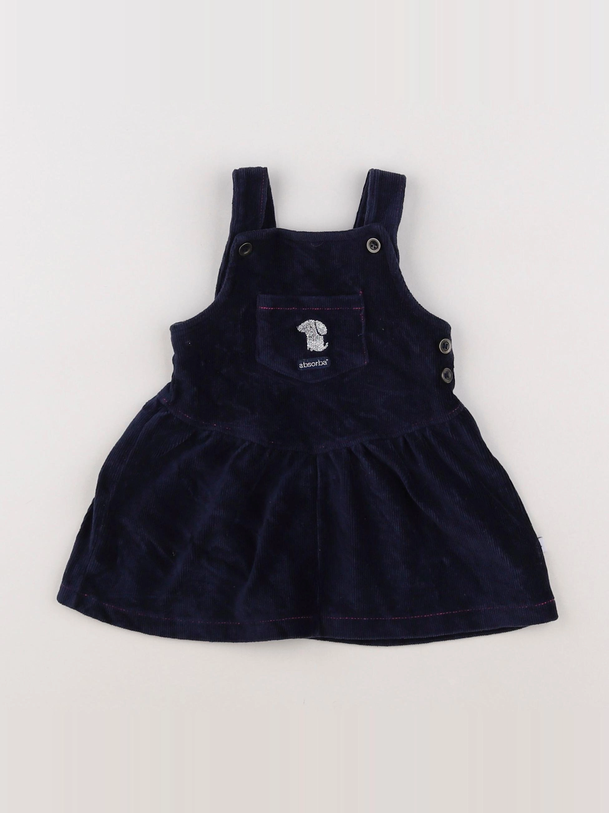 Absorba - robe bleu - 6 mois