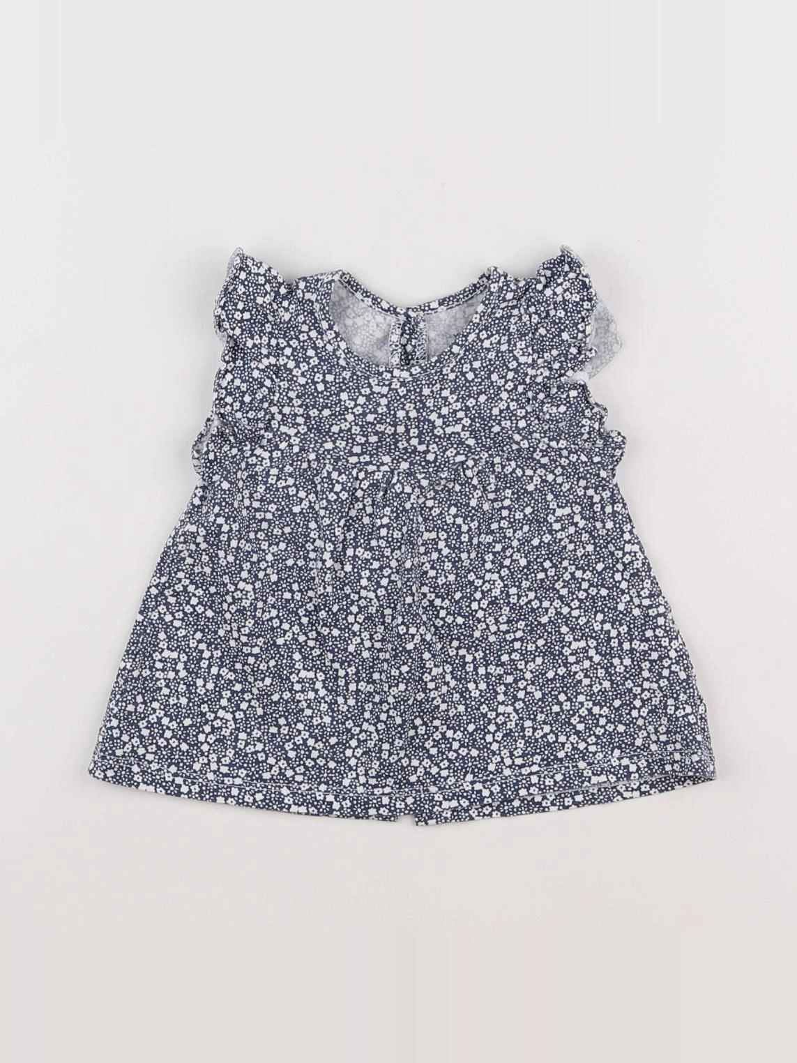 Vertbaudet - robe bleu - 9 mois