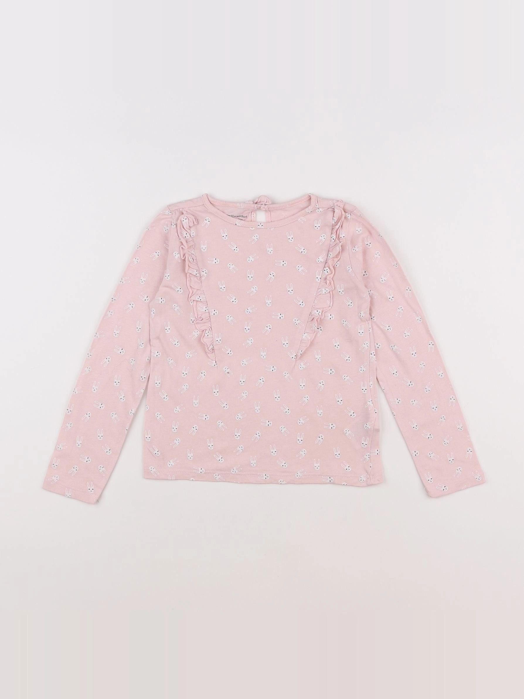 Vertbaudet - tee-shirt rose - 6 ans