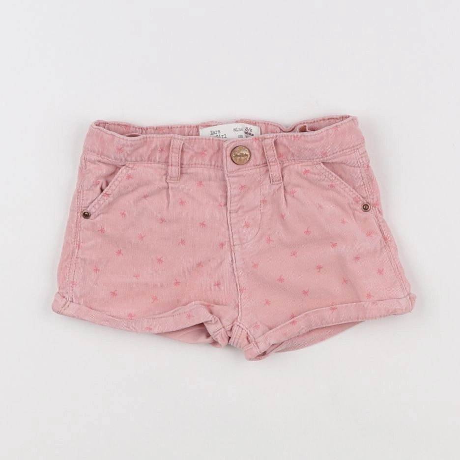 Zara - short rose - 3/6 mois