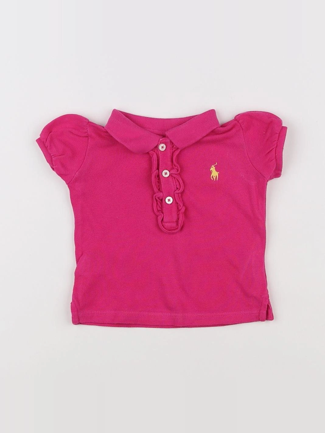 Ralph Lauren - polo rose - 6 mois