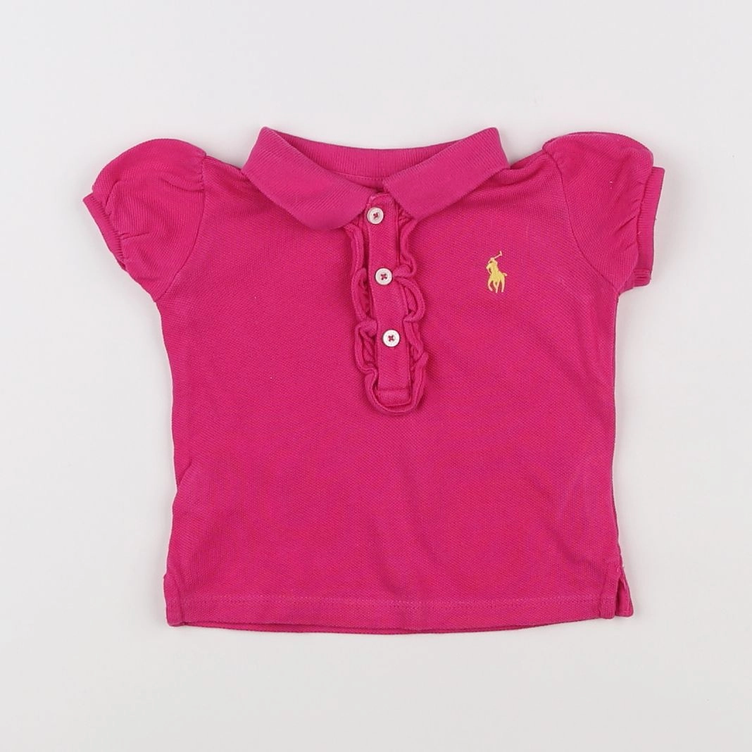 Ralph Lauren - polo rose - 6 mois