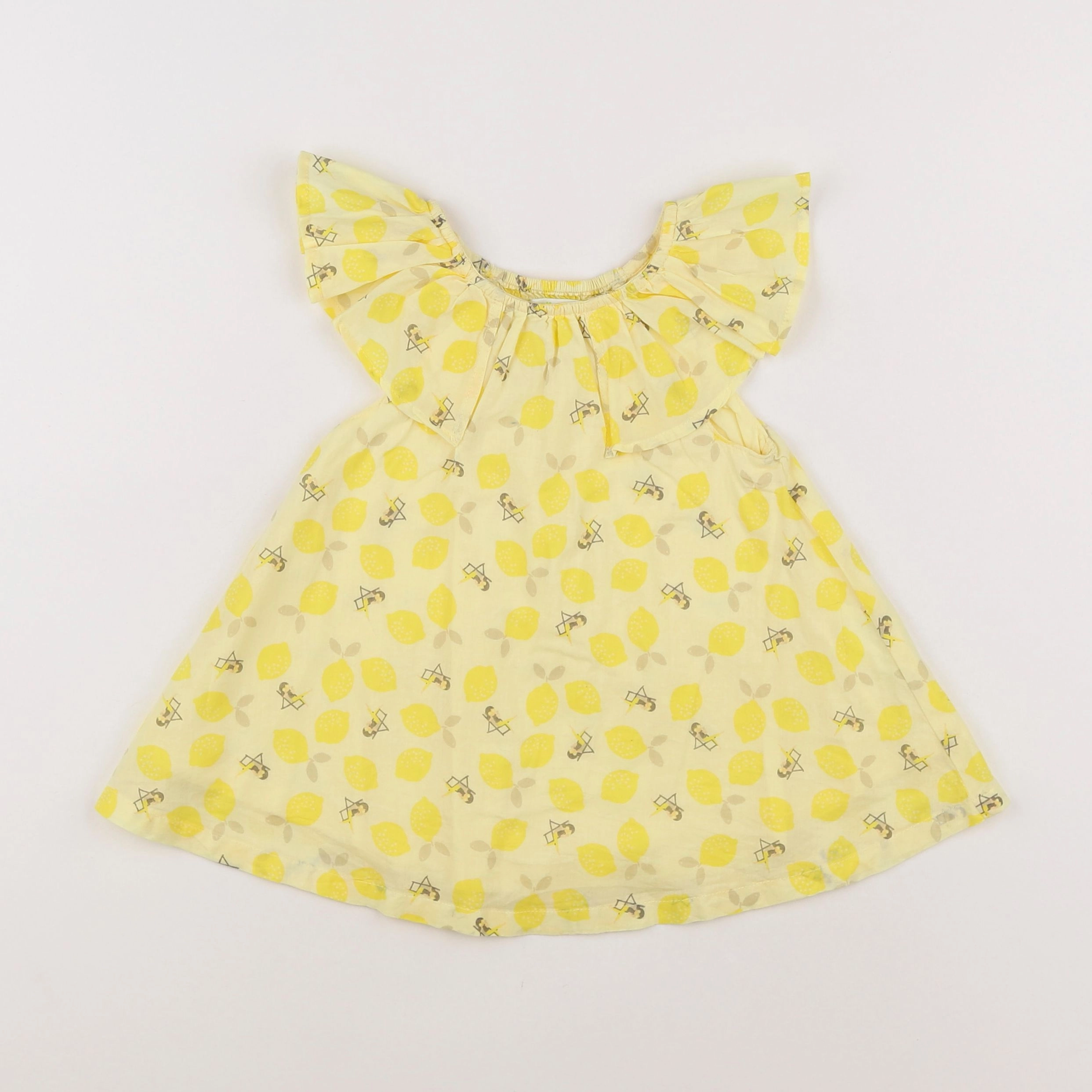 Vertbaudet - robe jaune - 2 ans