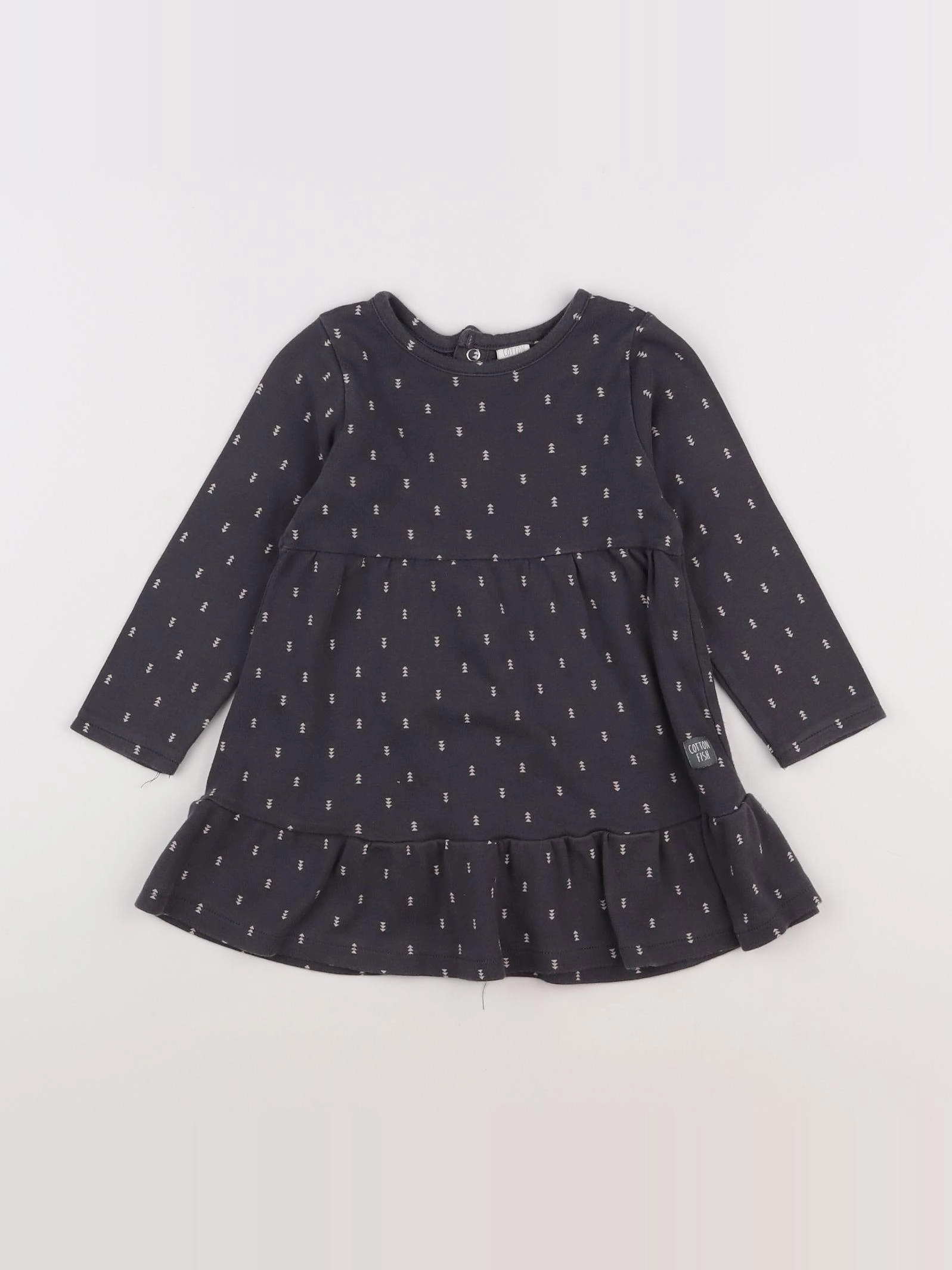 Cotton Fish - robe gris - 2 ans