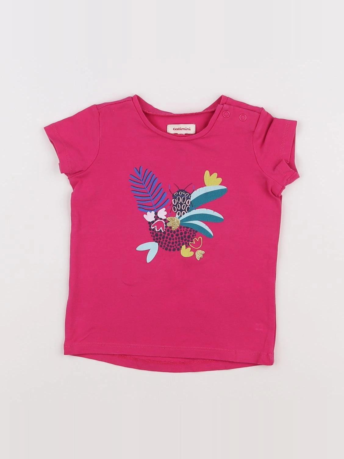 Catimini - tee-shirt rose - 12 mois