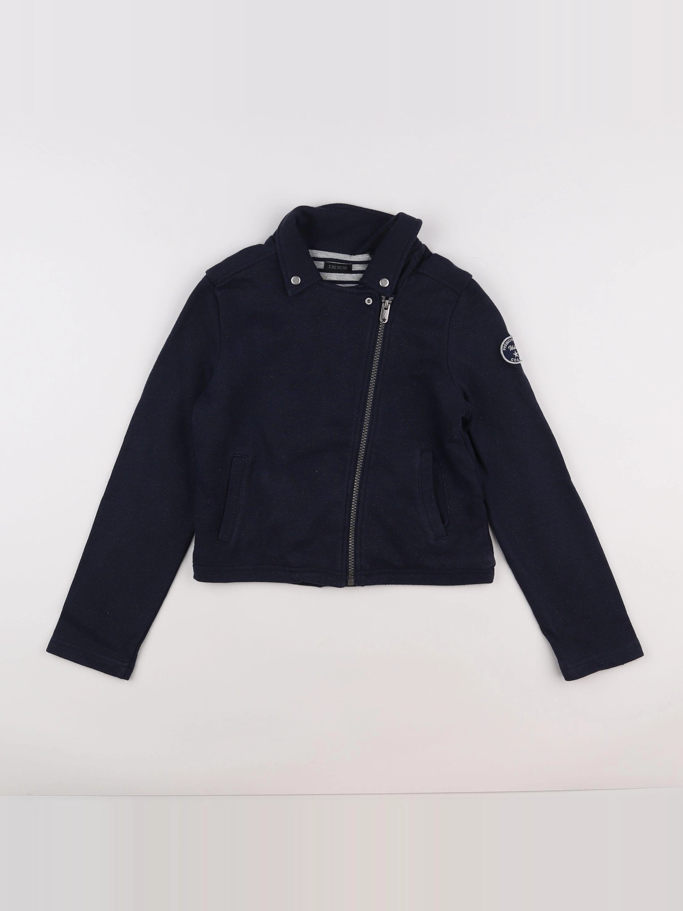 IKKS - veste bleu, argent - 10 ans