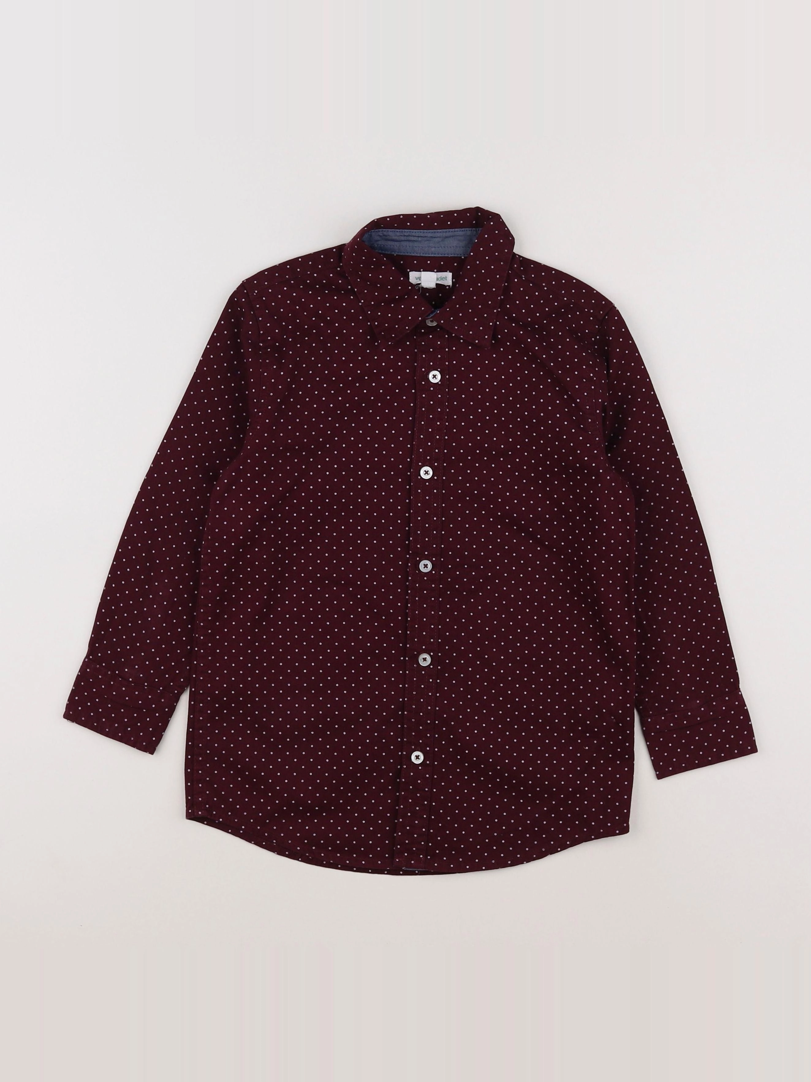 Vertbaudet - chemise rouge - 8 ans
