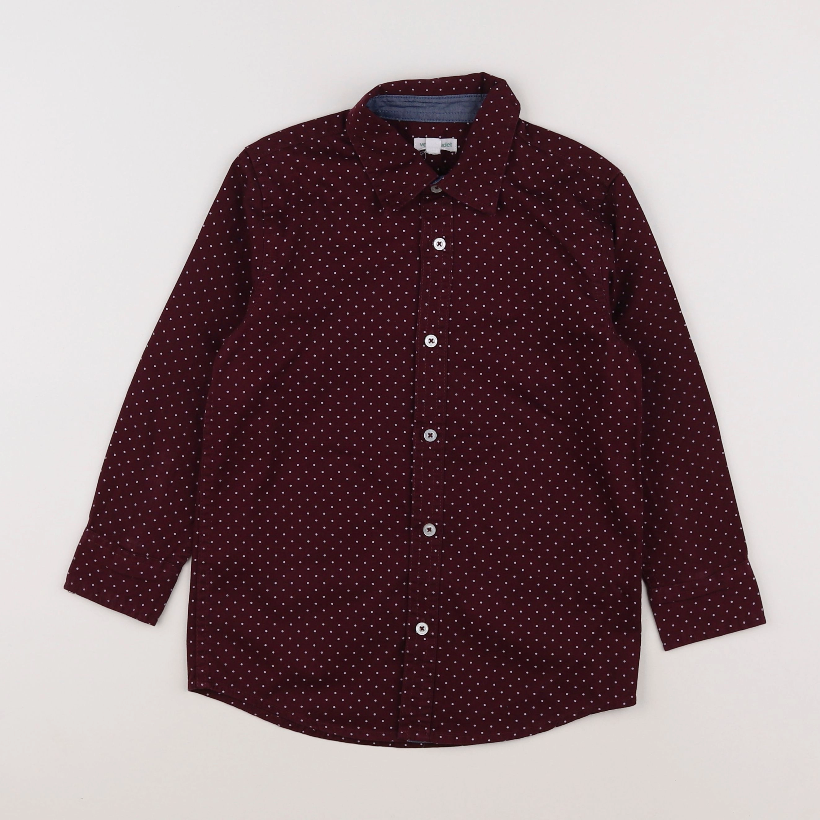 Vertbaudet - chemise rouge - 8 ans