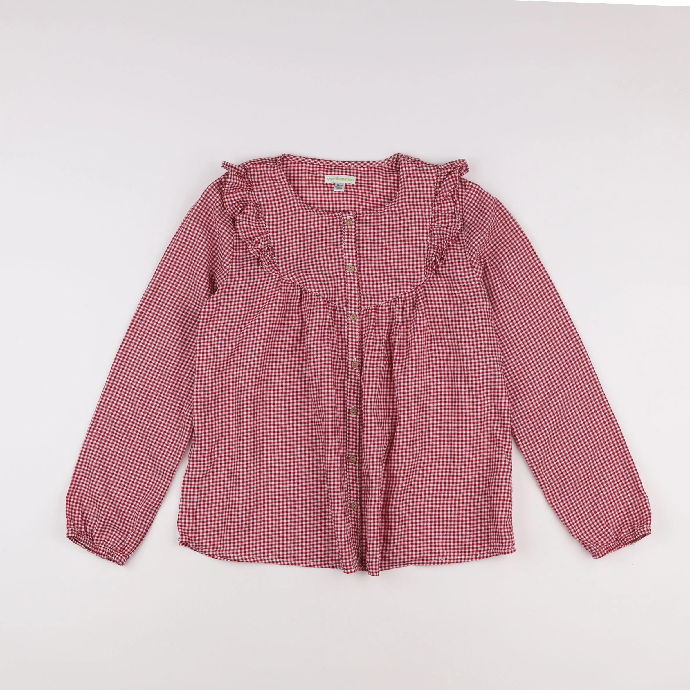 Vertbaudet - blouse blanc, rouge - 12 ans