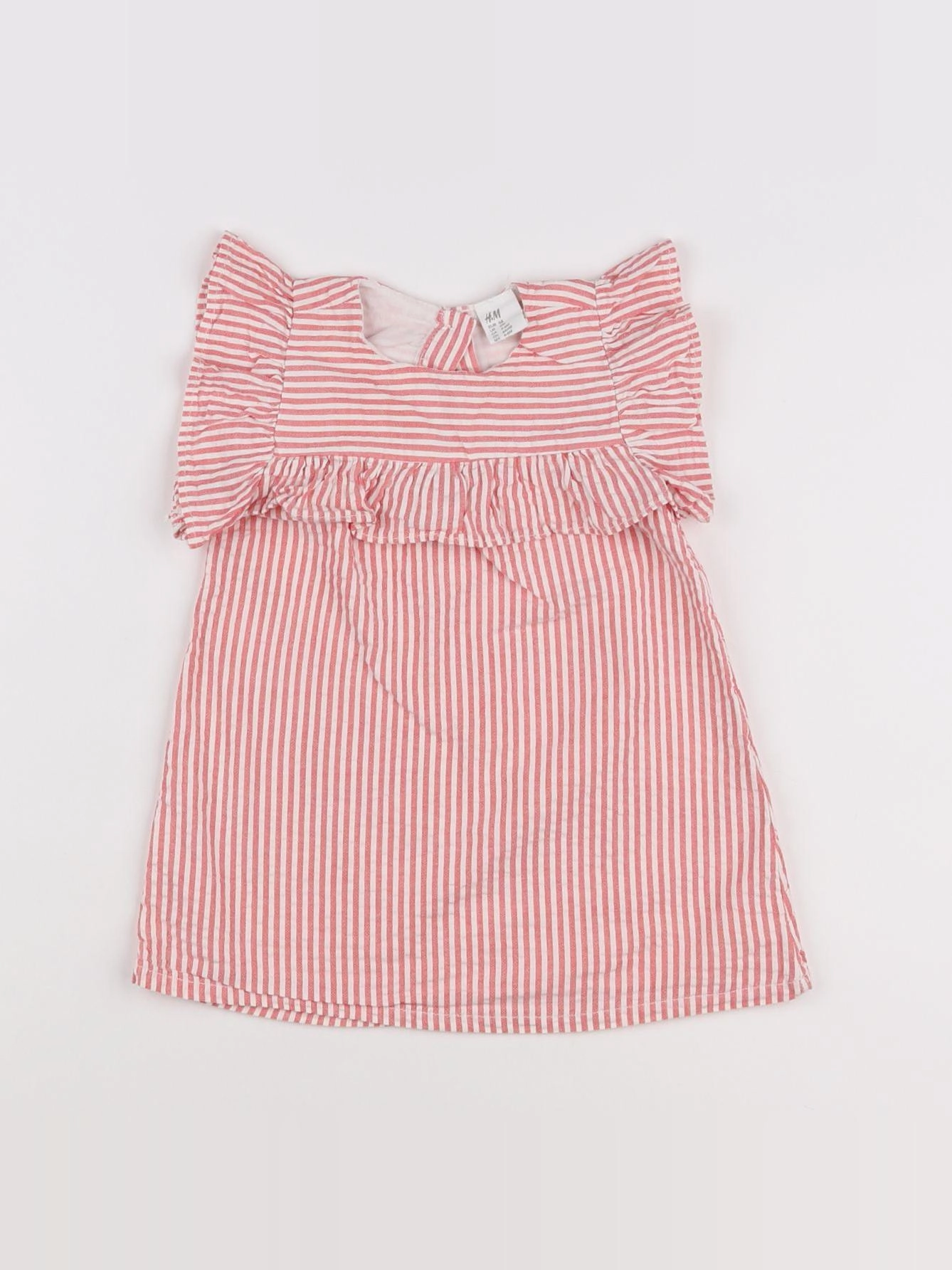H&M - robe rouge - 3/6 mois