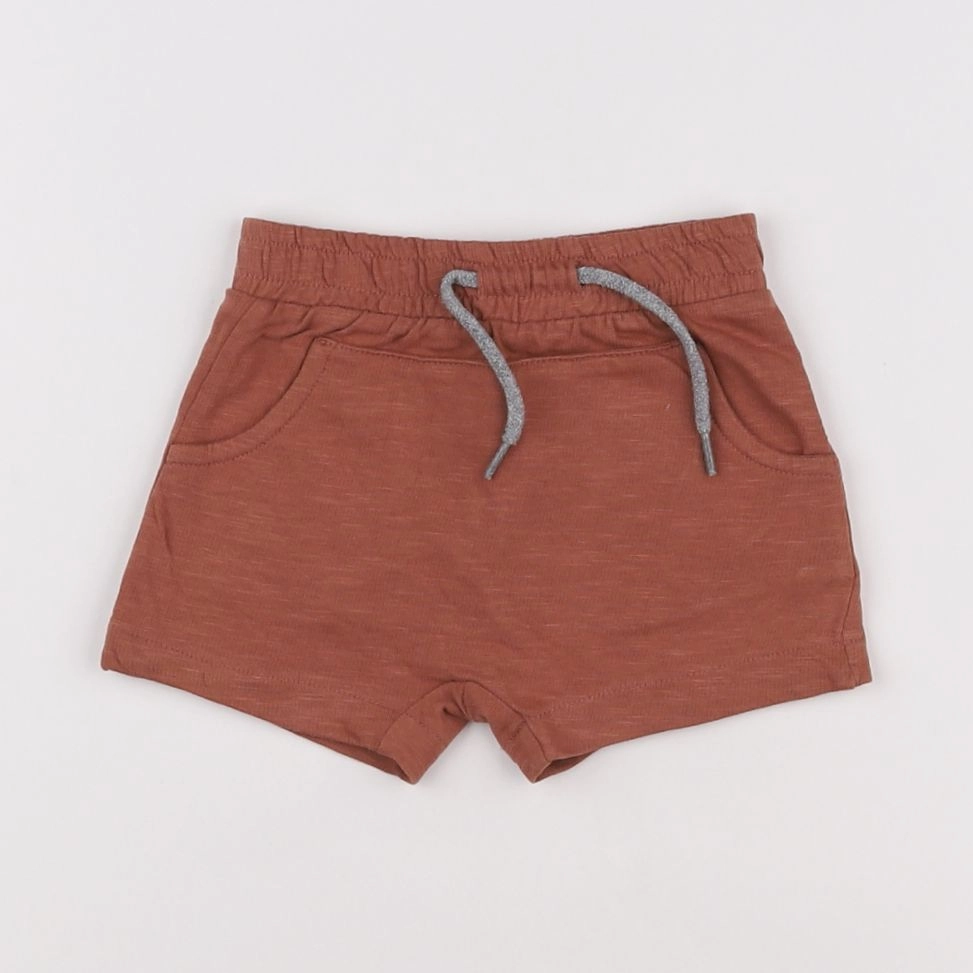 Vertbaudet - short marron - 6 mois