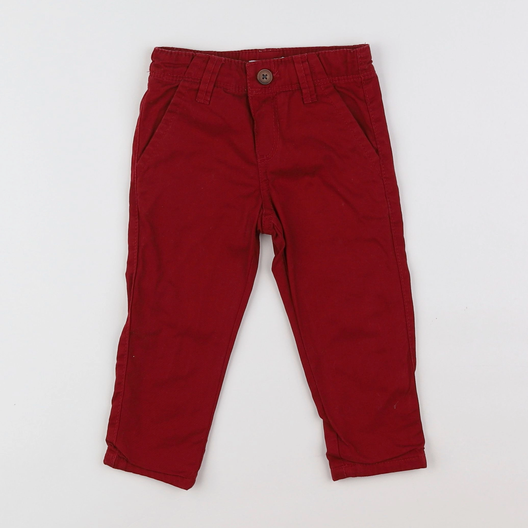 Boutchou - pantalon rouge - 12 mois