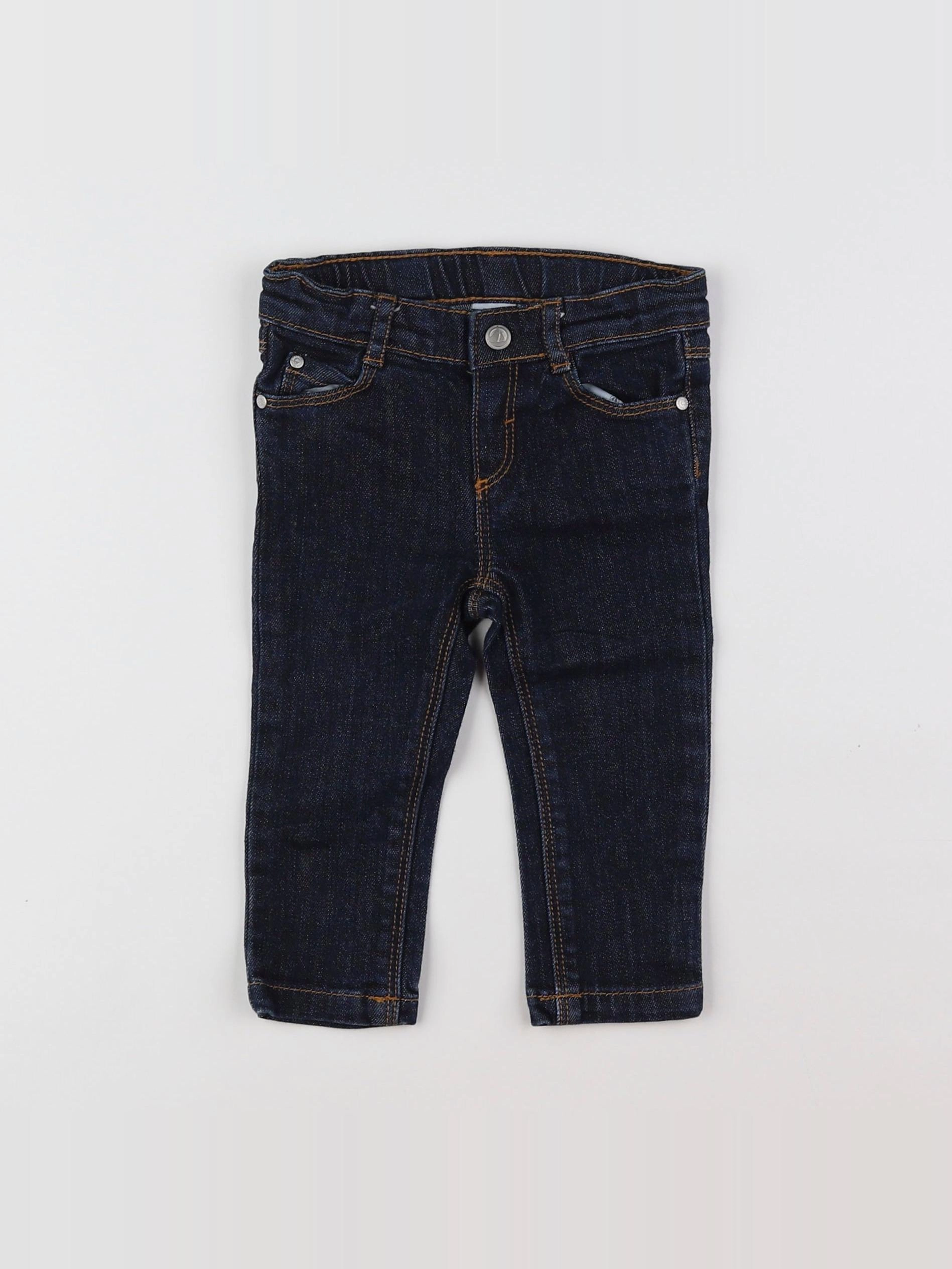 Petit Bateau - jean bleu - 12 mois